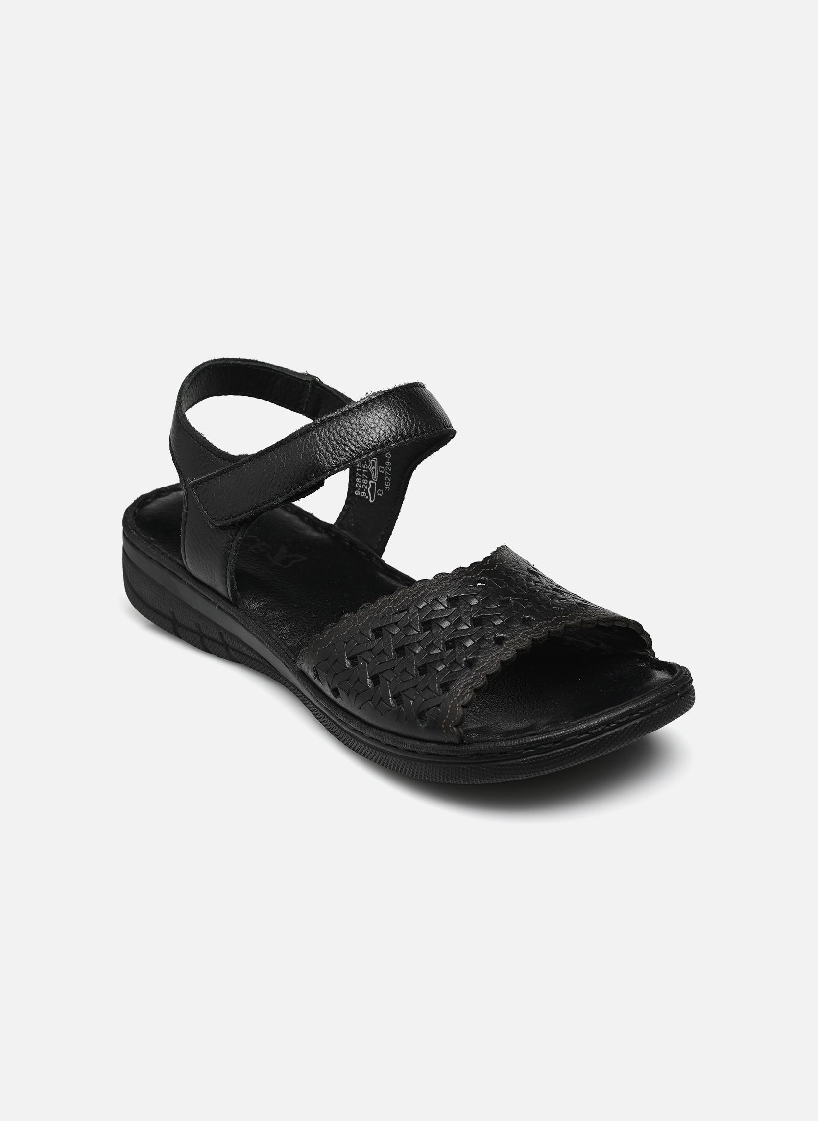 Flache Sandalen 28715-42 damen schwarz Caprice Flache Sandalen 28715-42 damen schwarz BLACK NAPPA
