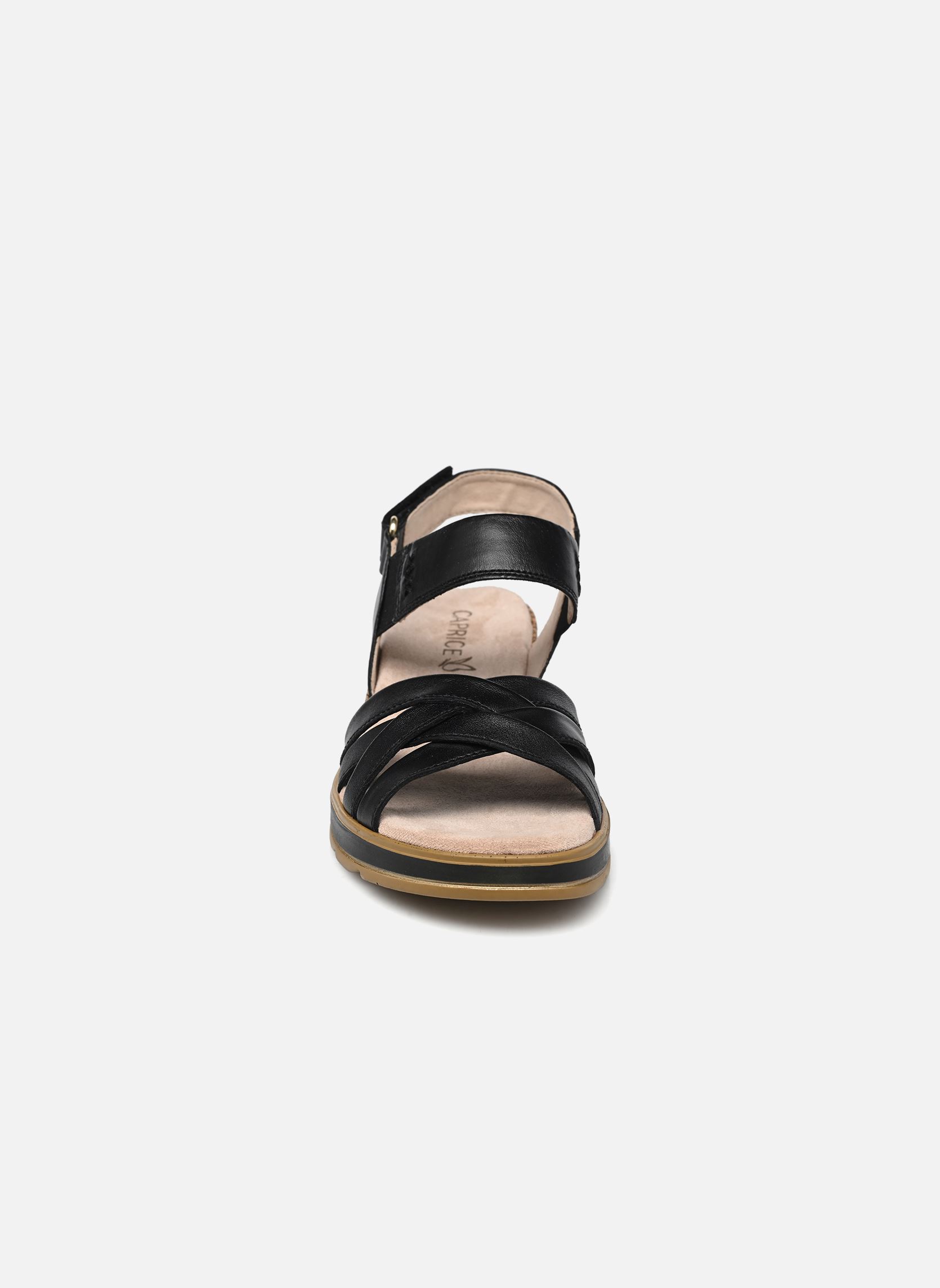 Sandalias y plataformas de cuña 28752-42 mujer negro Caprice Sandalias y plataformas de cuña 28752-42 mujer negro BLACK SOFTNAP.