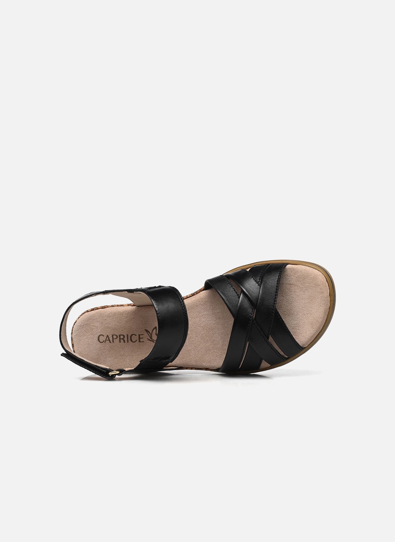 Sandalias y plataformas de cuña 28752-42 mujer negro Caprice Sandalias y plataformas de cuña 28752-42 mujer negro BLACK SOFTNAP.