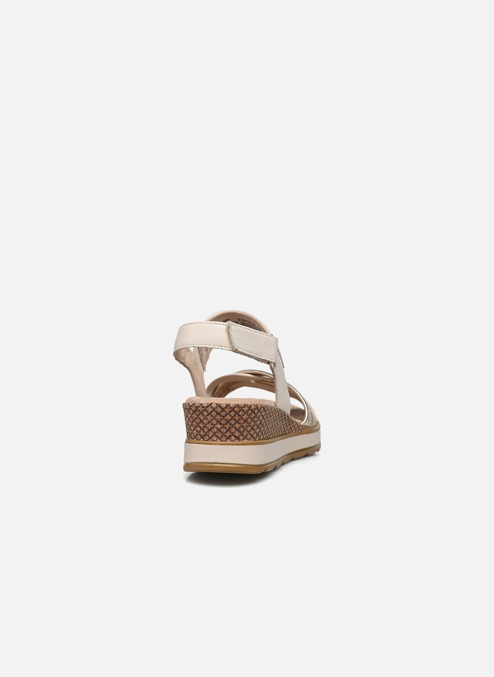 Sandales compensées et plateformes 28752-42 femme blanc Caprice Sandales compensées et plateformes 28752-42 femme blanc OFFWHITE COMB