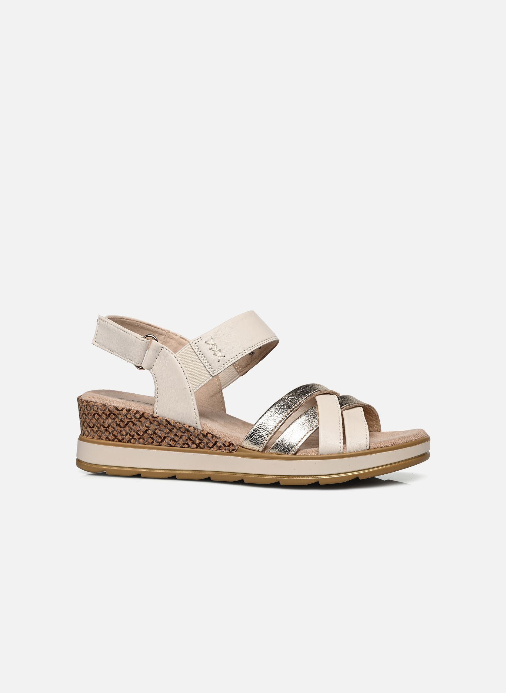 Sandales compensées et plateformes 28752-42 femme blanc Caprice Sandales compensées et plateformes 28752-42 femme blanc OFFWHITE COMB