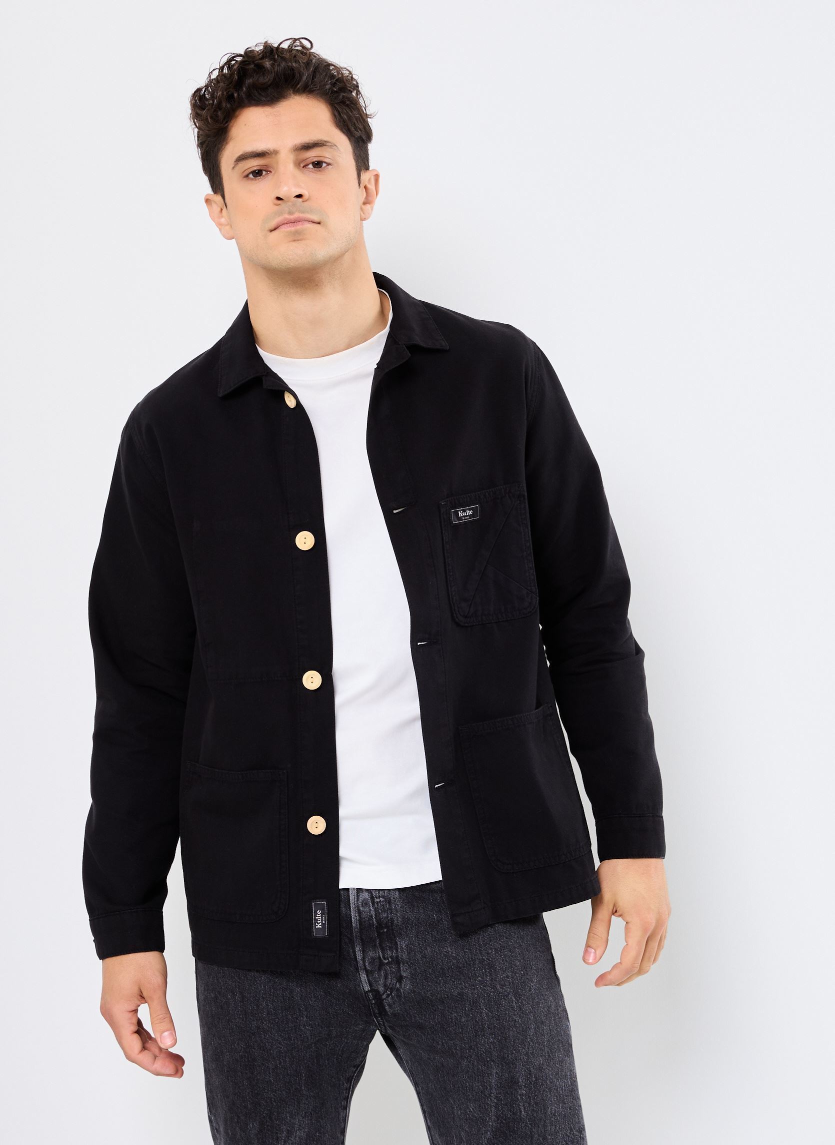Vestes Bleu De Travail homme noir Kulte Vestes Bleu De Travail homme noir NOIR