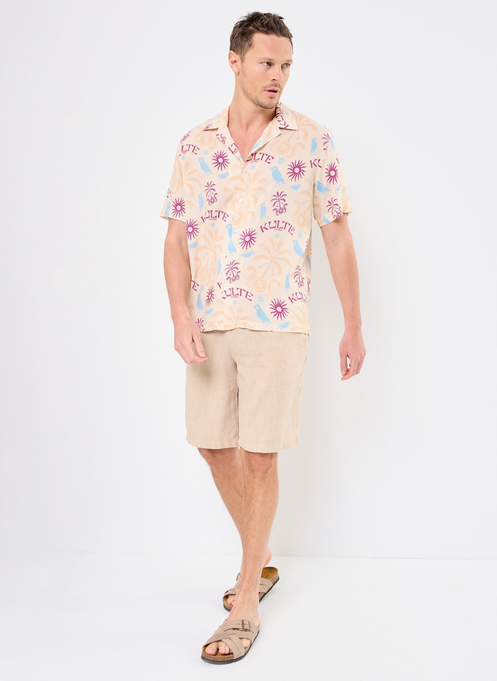 Hemden Chemise Hawaienne herren mehrfarbig Kulte Hemden Chemise Hawaienne herren mehrfarbig COCO
