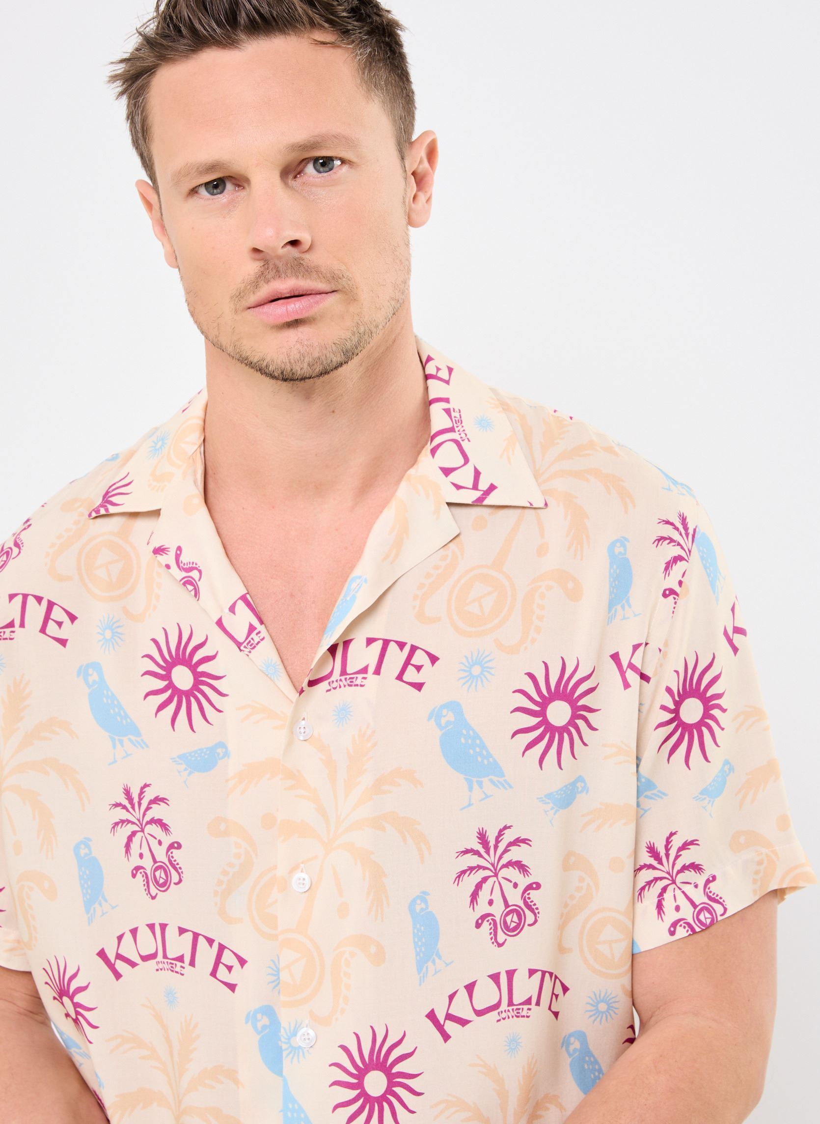 Hemden Chemise Hawaienne herren mehrfarbig Kulte Hemden Chemise Hawaienne herren mehrfarbig COCO