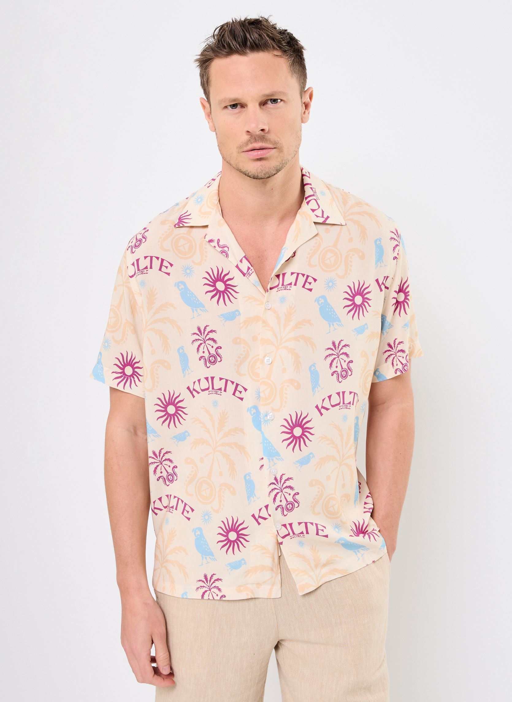 Hemden Chemise Hawaienne herren mehrfarbig Kulte Hemden Chemise Hawaienne herren mehrfarbig COCO