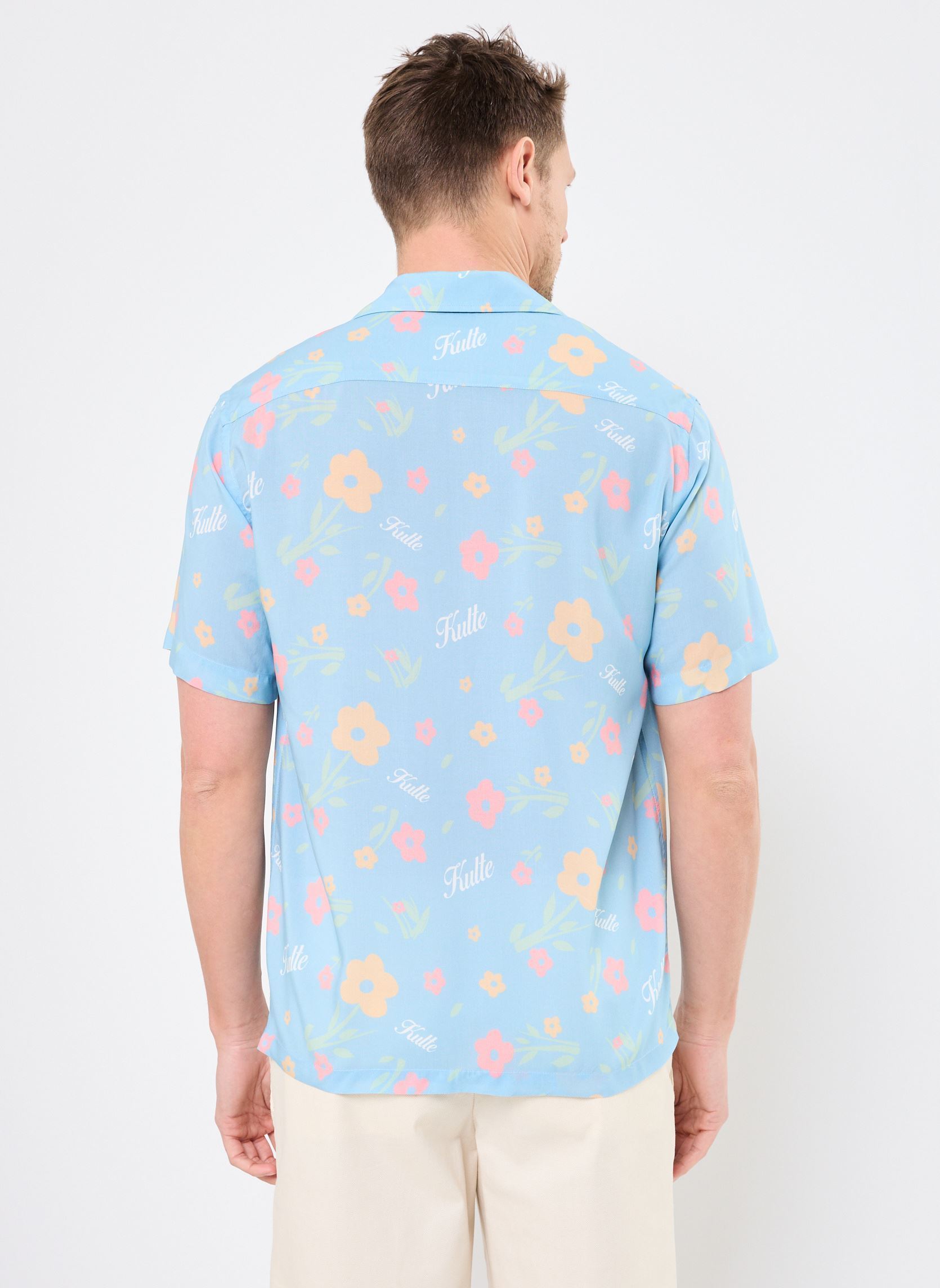 Chemises Chemise Hawaienne homme bleu Kulte Chemises Chemise Hawaienne homme bleu FLOWER