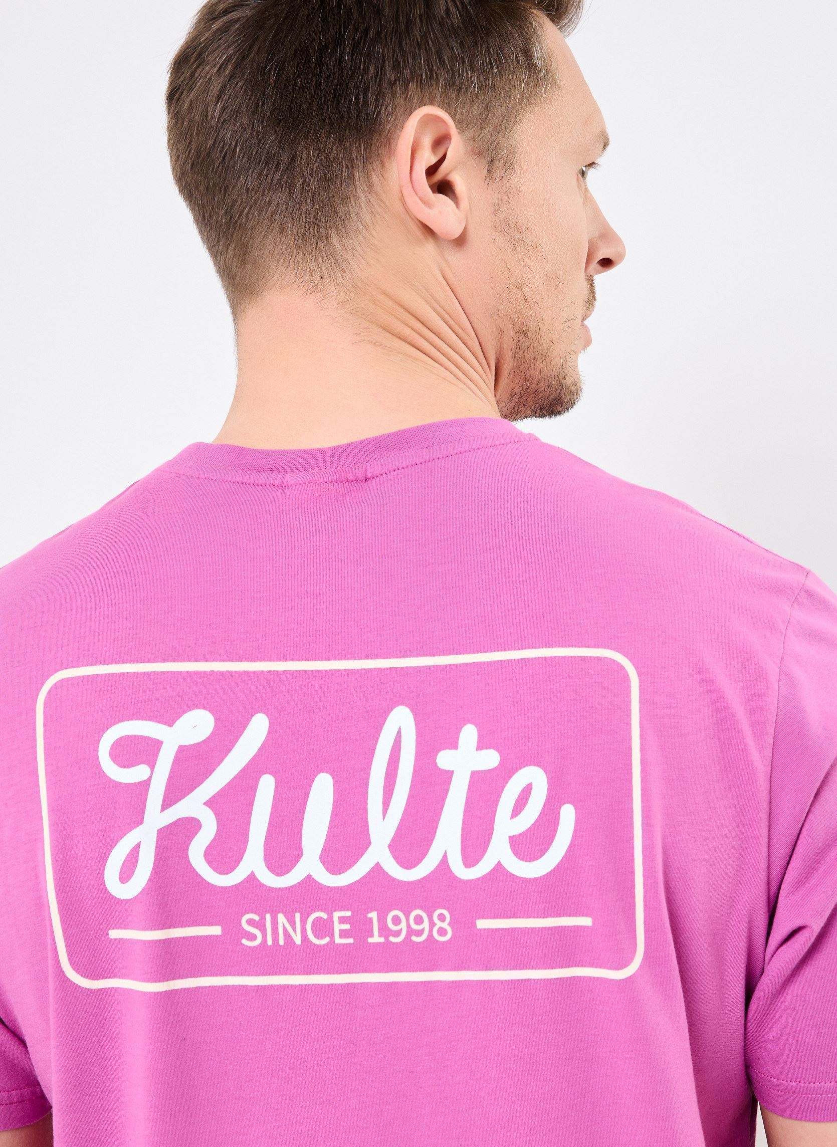 T-shirts met korte mouwen Ts Stamp heren roze Kulte T-shirts met korte mouwen Ts Stamp heren roze RAISIN