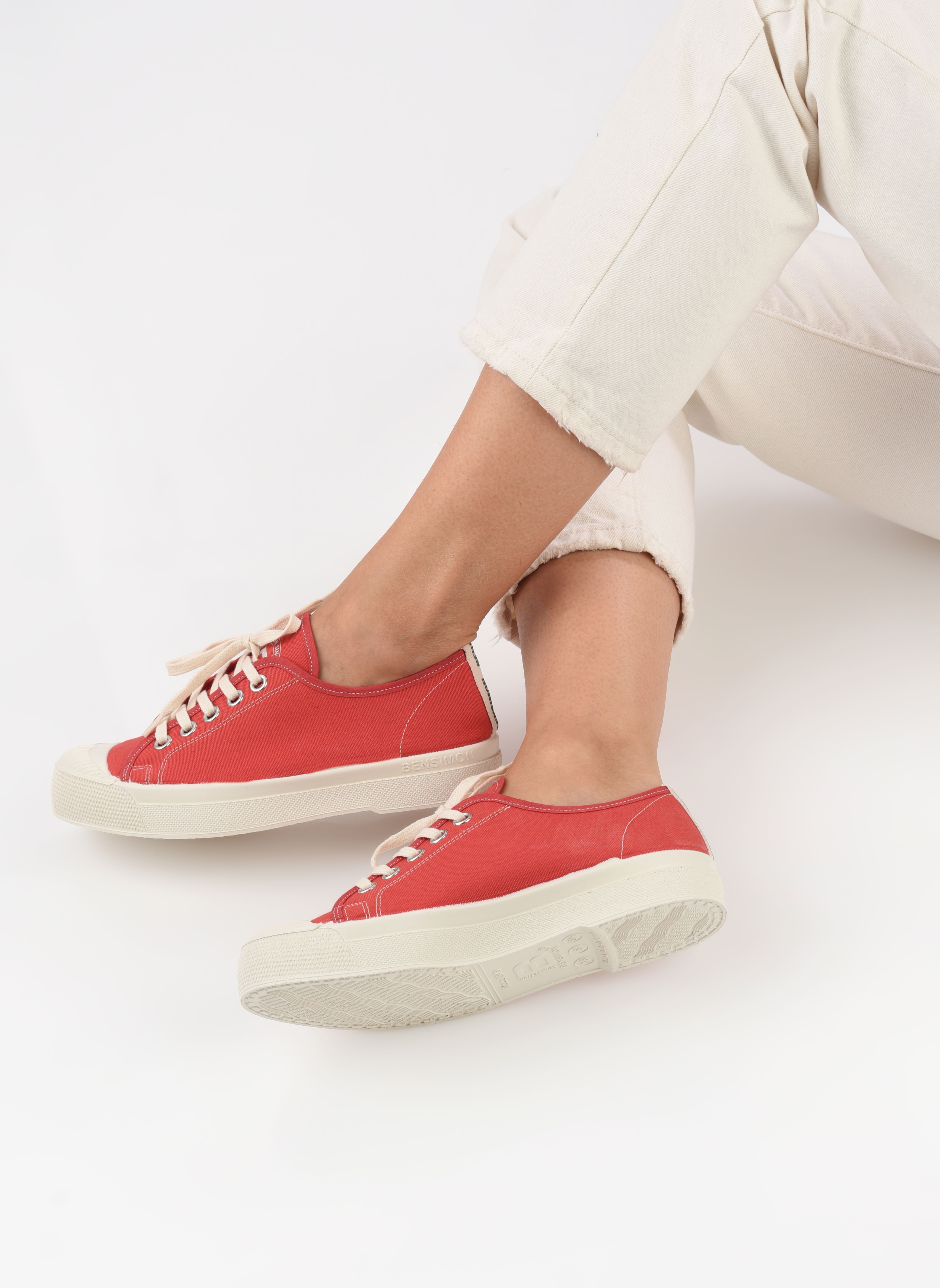 Leinen-Sneaker ROMY damen rot Bensimon Leinen-Sneaker ROMY damen rot SCARLET