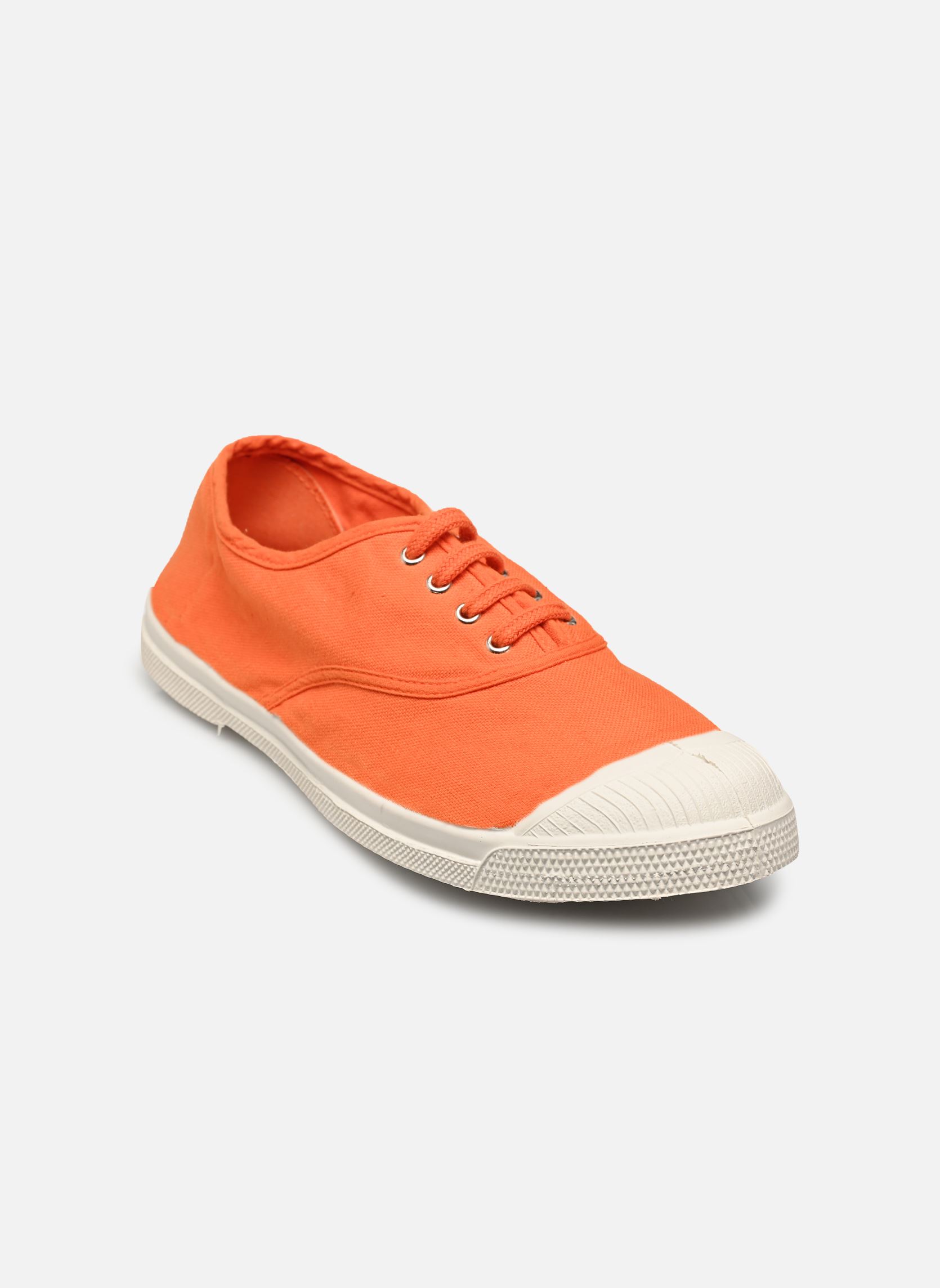 Leinen-Sneaker LACETS damen orange Bensimon Leinen-Sneaker LACETS damen orange CLEMENTINE