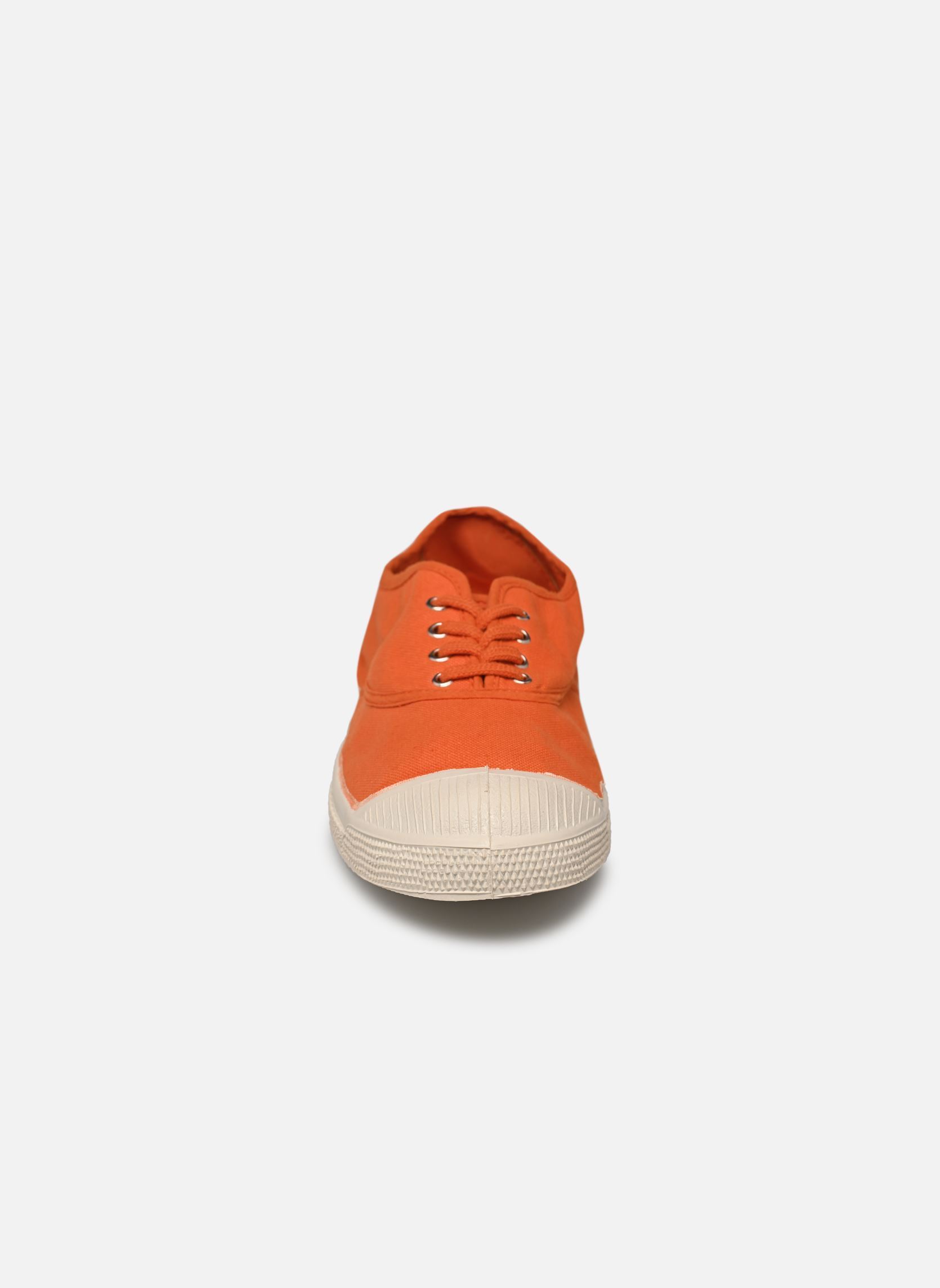 Leinen-Sneaker LACETS damen orange Bensimon Leinen-Sneaker LACETS damen orange ABRICOT
