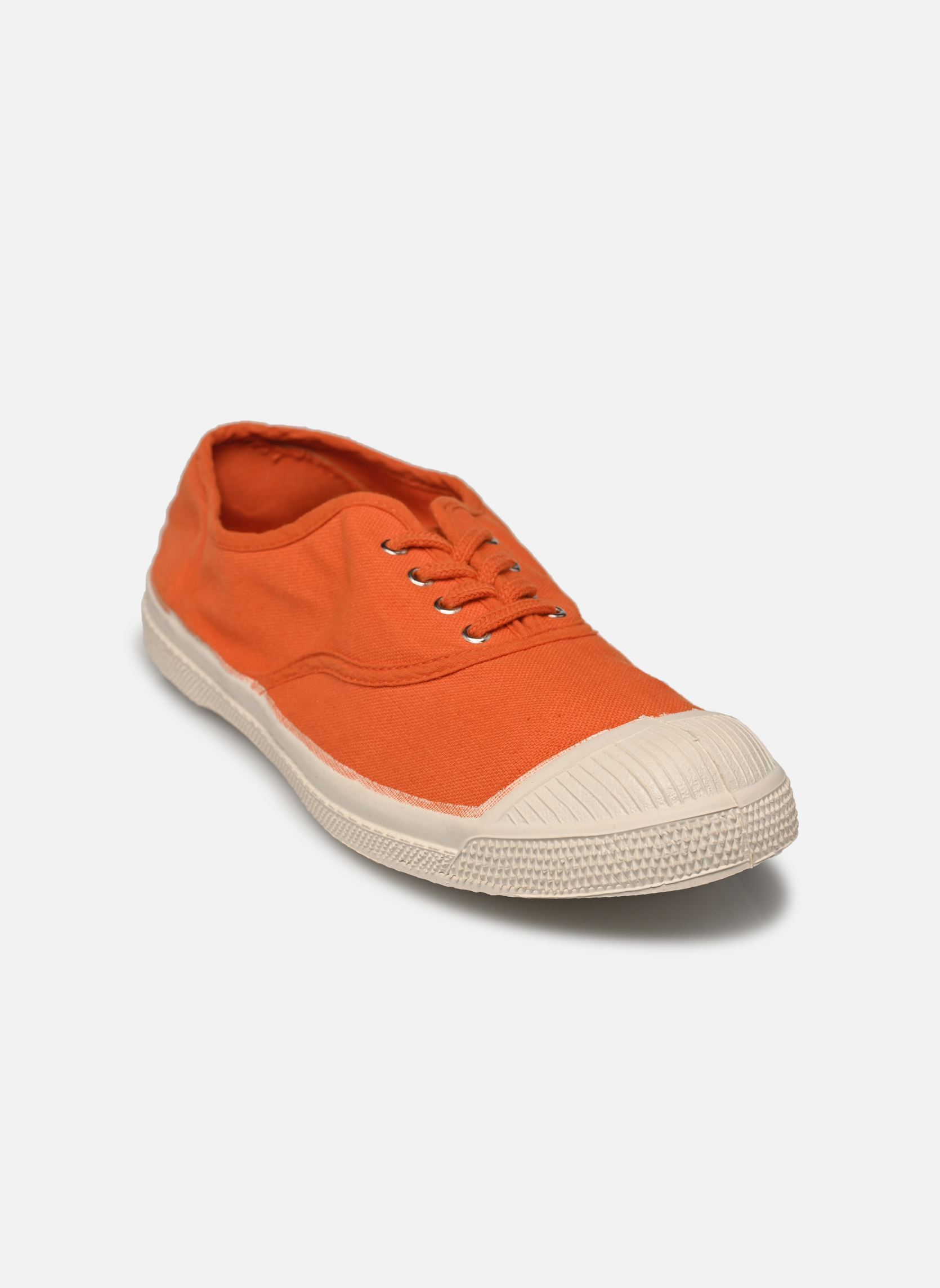 Leinen-Sneaker LACETS damen orange Bensimon Leinen-Sneaker LACETS damen orange ABRICOT