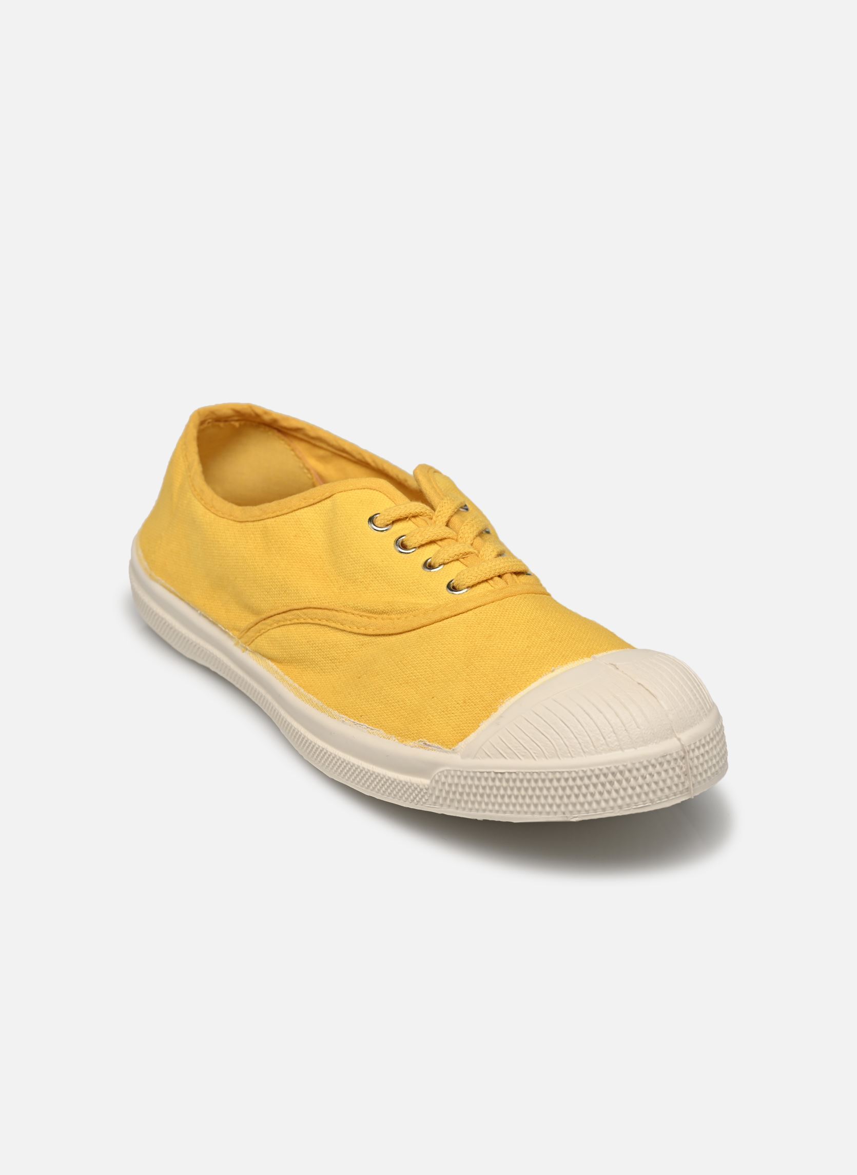 Leinen-Sneaker LACETS damen gelb Bensimon Leinen-Sneaker LACETS damen gelb BOUTON D'OR