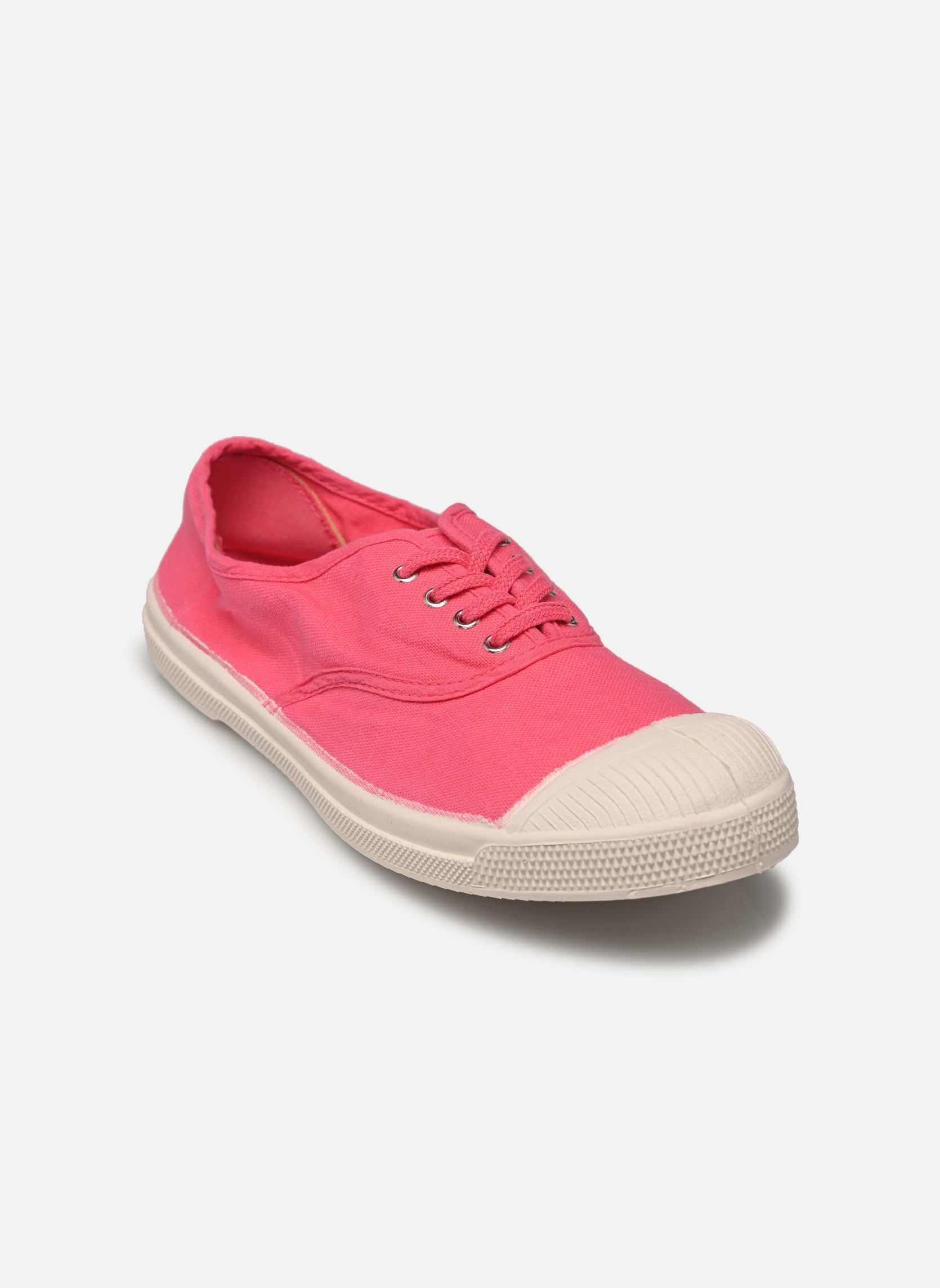 Leinen-Sneaker LACETS damen rosa Bensimon Leinen-Sneaker LACETS damen rosa AZALÉE