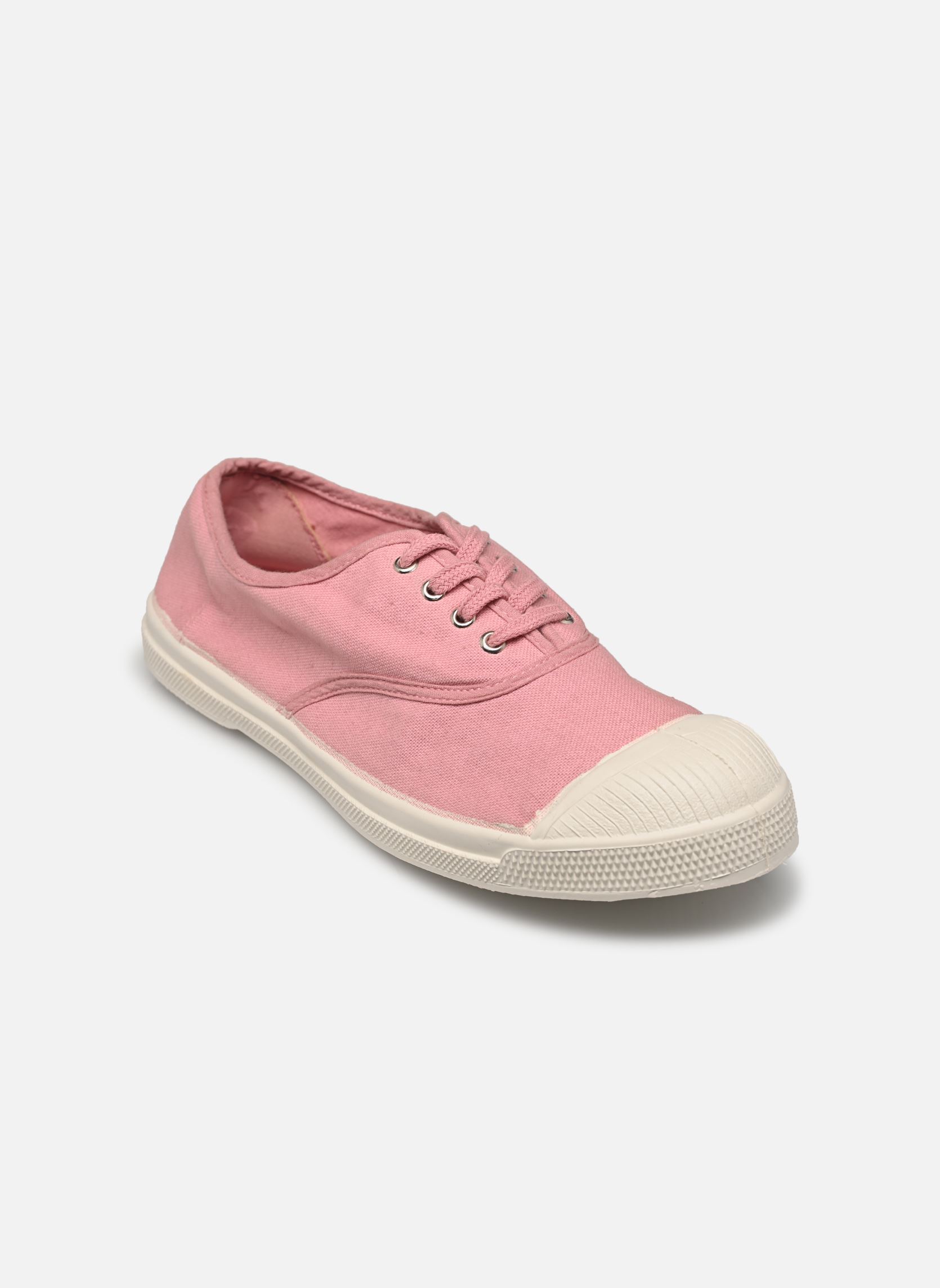 Leinen-Sneaker LACETS damen rosa Bensimon Leinen-Sneaker LACETS damen rosa DRAGÉE