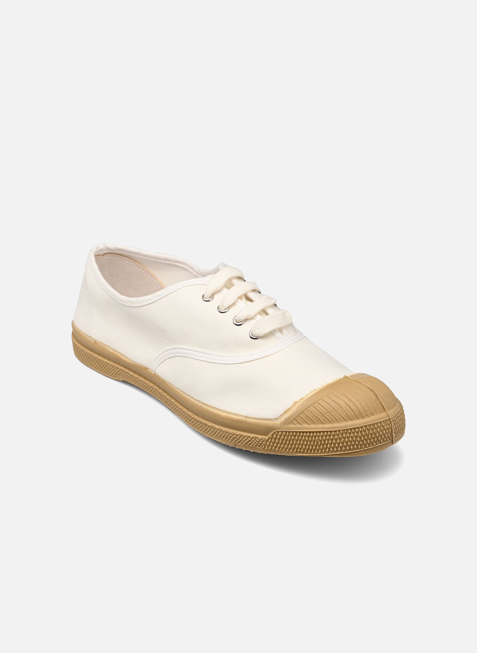 Baskets toile COTON COLORSOLE femme blanc Bensimon Baskets toile COTON COLORSOLE femme blanc BLANC