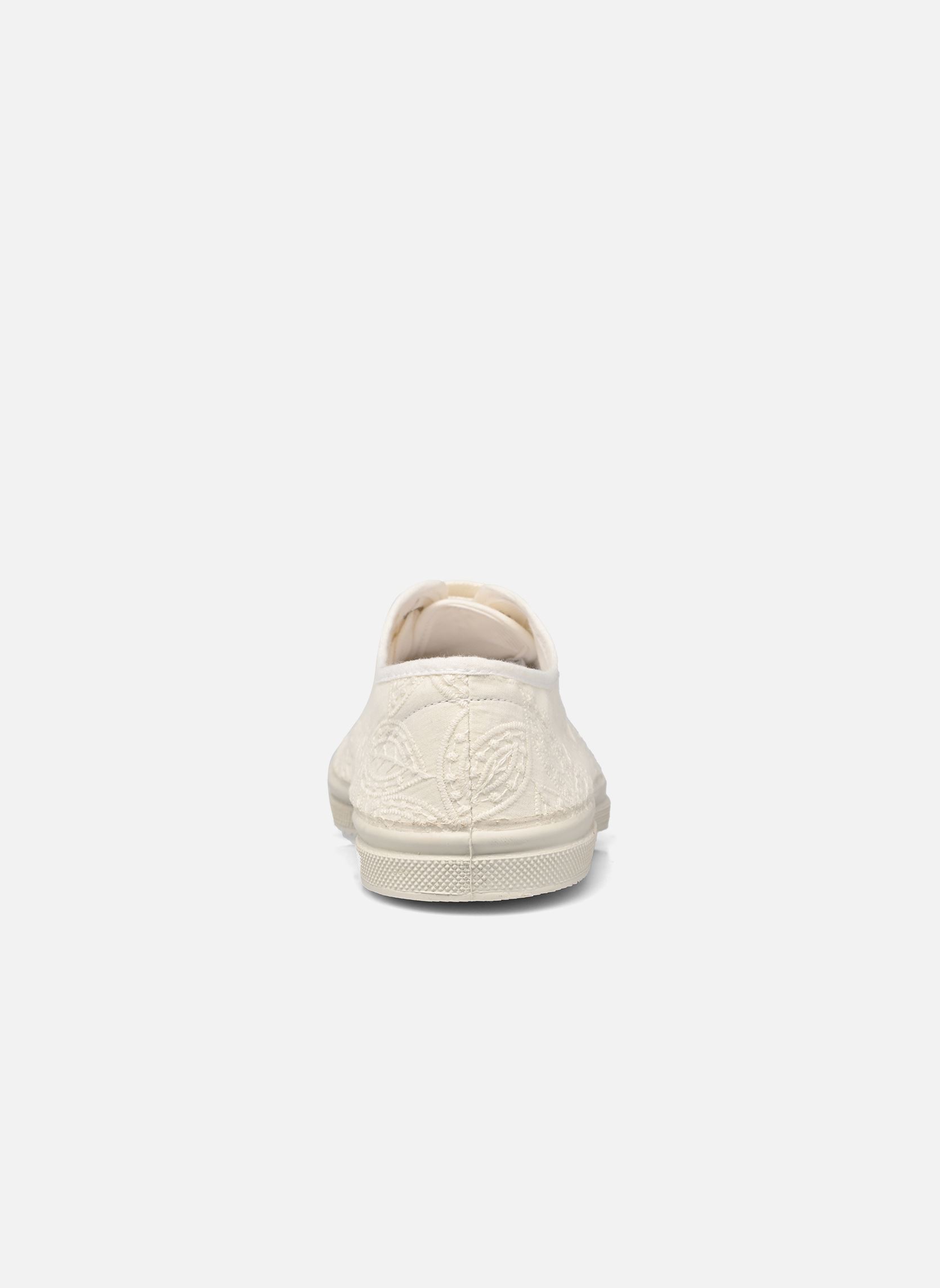 Baskets toile LACETS BRODERIE ANGLAISE femme blanc Bensimon Baskets toile LACETS BRODERIE ANGLAISE femme blanc ECRU