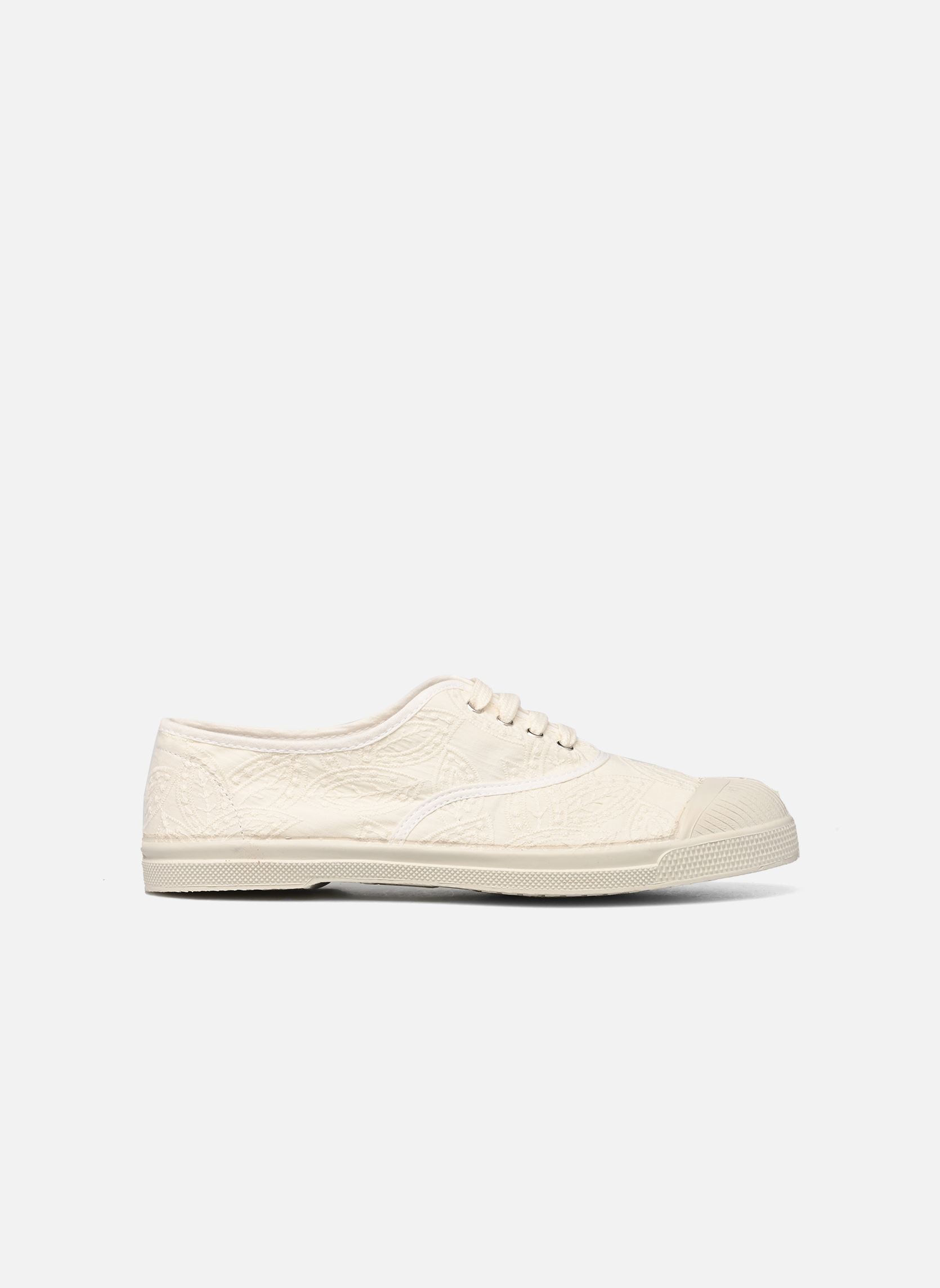 Baskets toile LACETS BRODERIE ANGLAISE femme blanc Bensimon Baskets toile LACETS BRODERIE ANGLAISE femme blanc ECRU