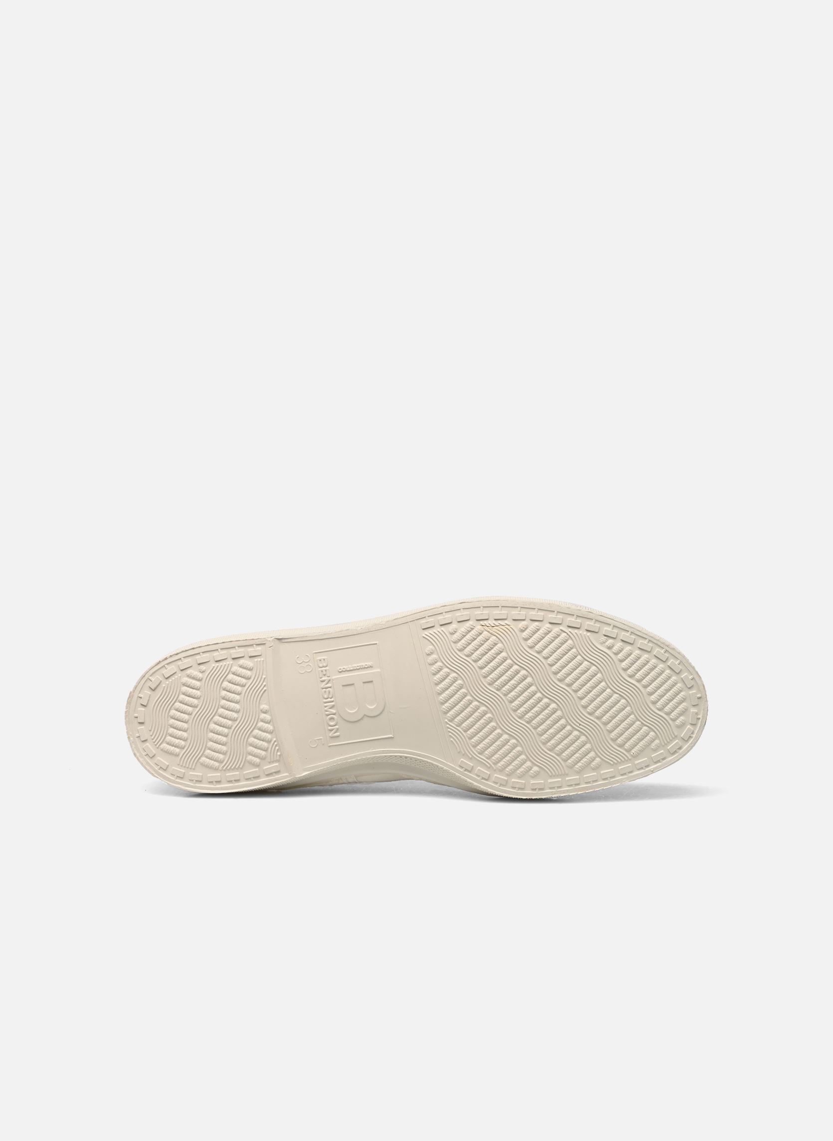 Baskets toile LACETS BRODERIE ANGLAISE femme blanc Bensimon Baskets toile LACETS BRODERIE ANGLAISE femme blanc ECRU