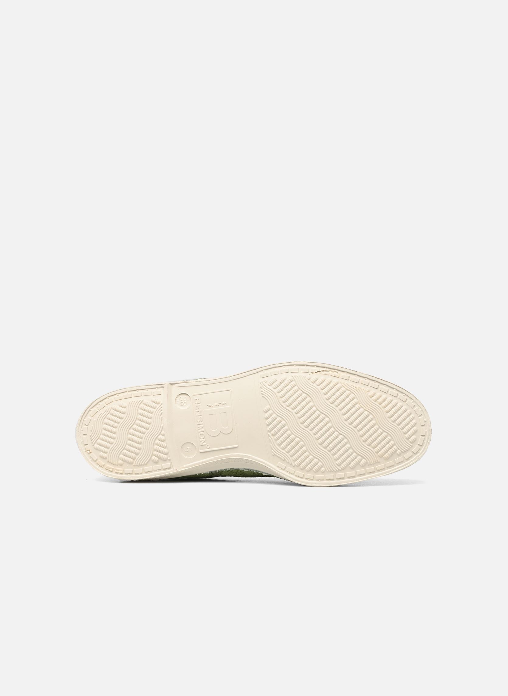 Leinen-Sneaker LACETS BRODERIE ANGLAISE damen grün Bensimon Leinen-Sneaker LACETS BRODERIE ANGLAISE damen grün TREFLE