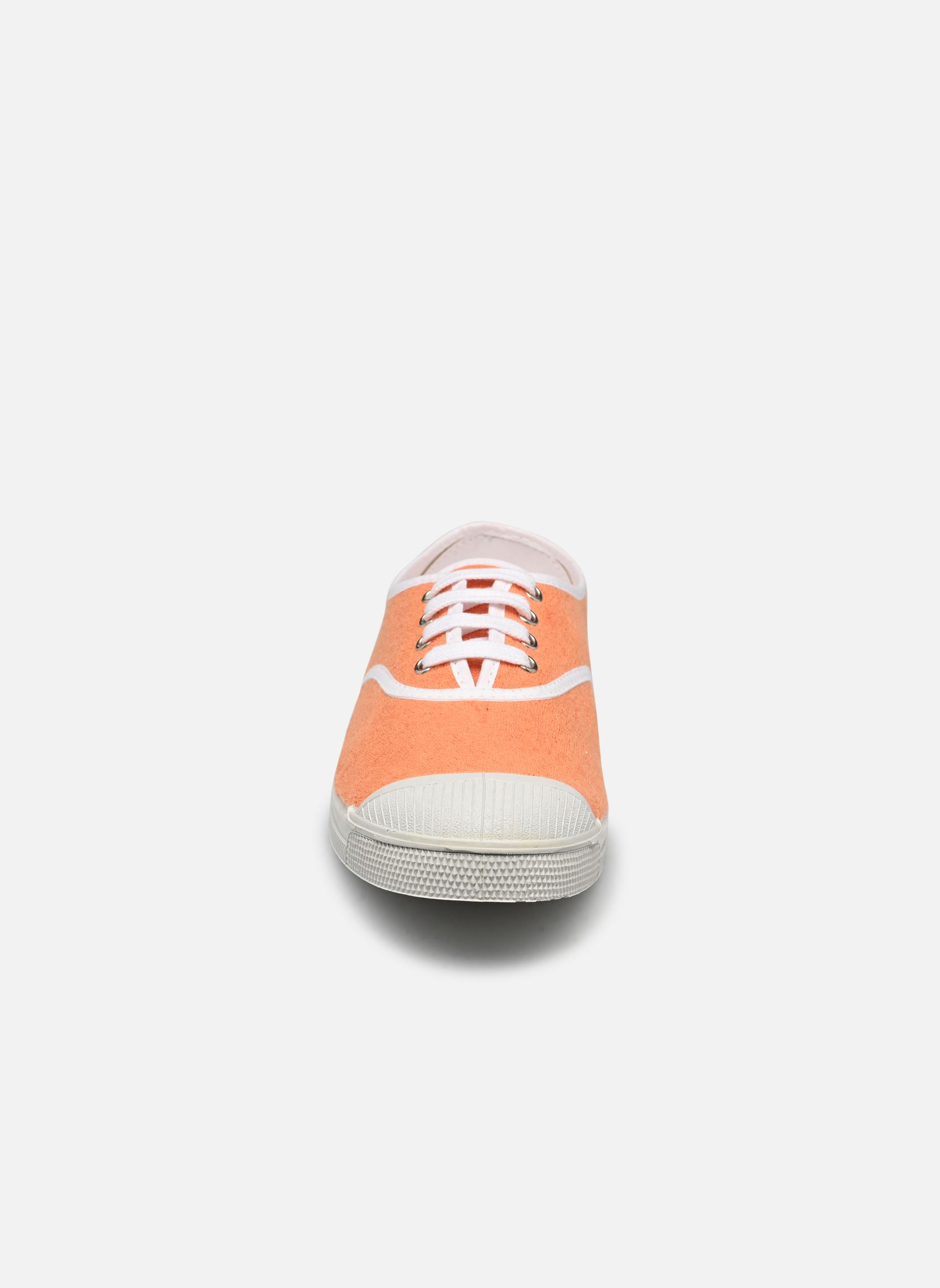 Baskets toile LACETS SPONGE femme orange Bensimon Baskets toile LACETS SPONGE femme orange ABRICOT