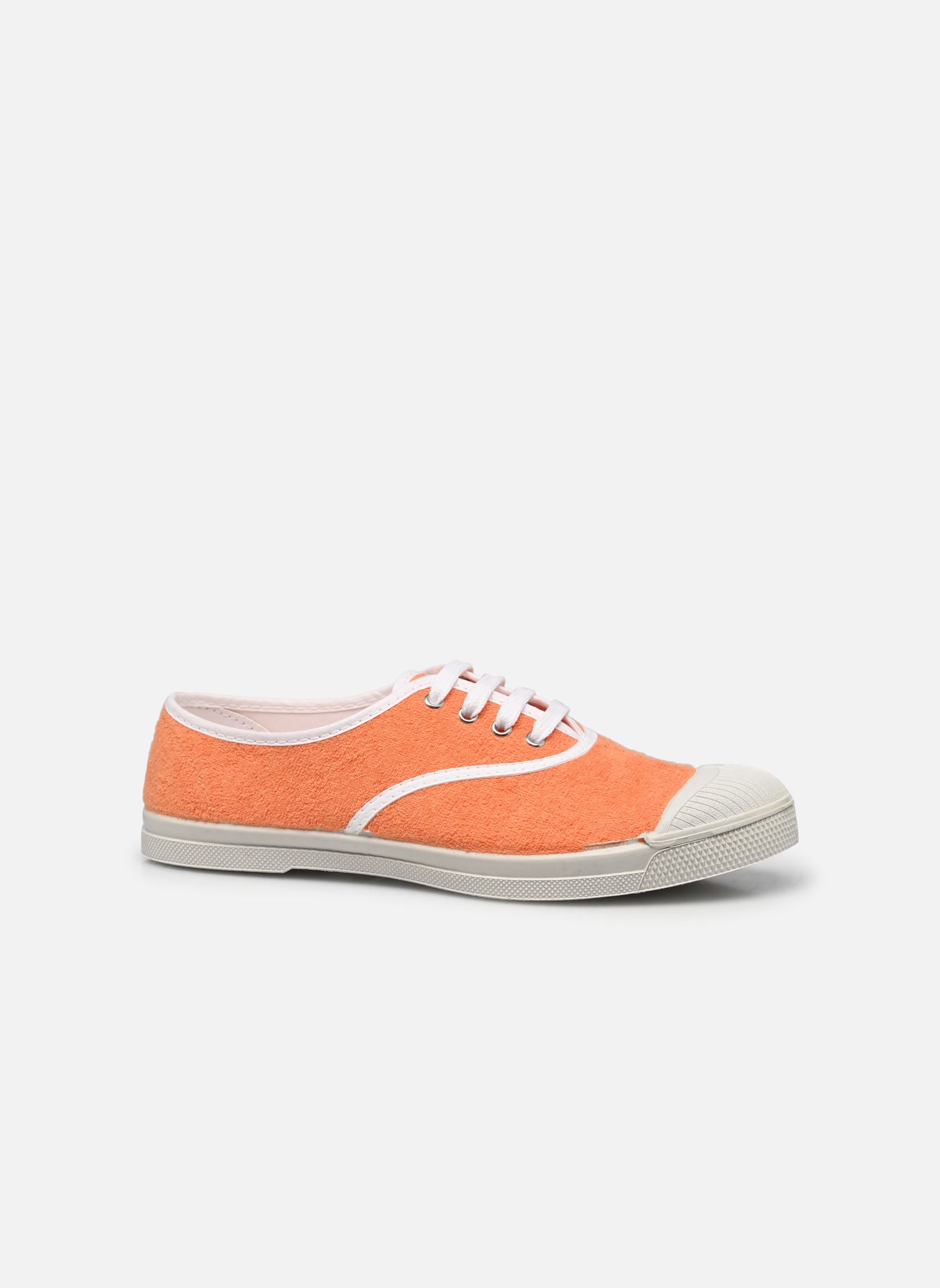 Baskets toile LACETS SPONGE femme orange Bensimon Baskets toile LACETS SPONGE femme orange ABRICOT