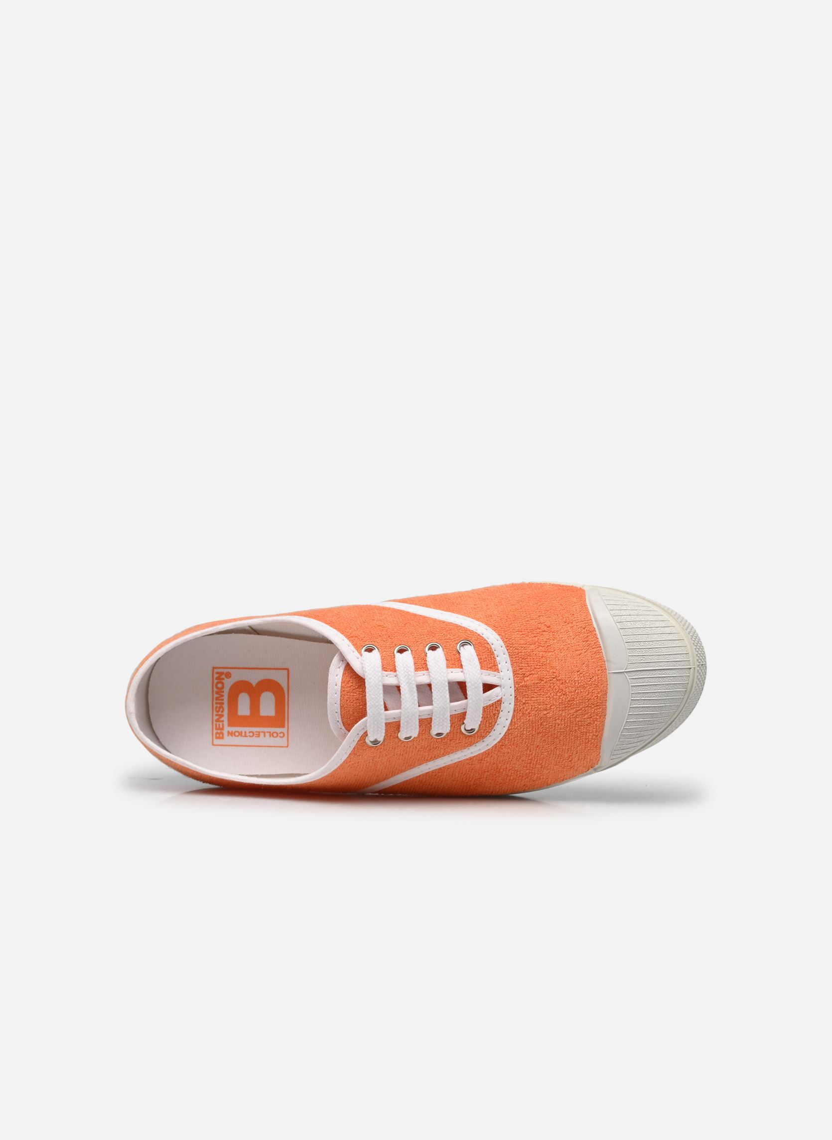 Baskets toile LACETS SPONGE femme orange Bensimon Baskets toile LACETS SPONGE femme orange ABRICOT