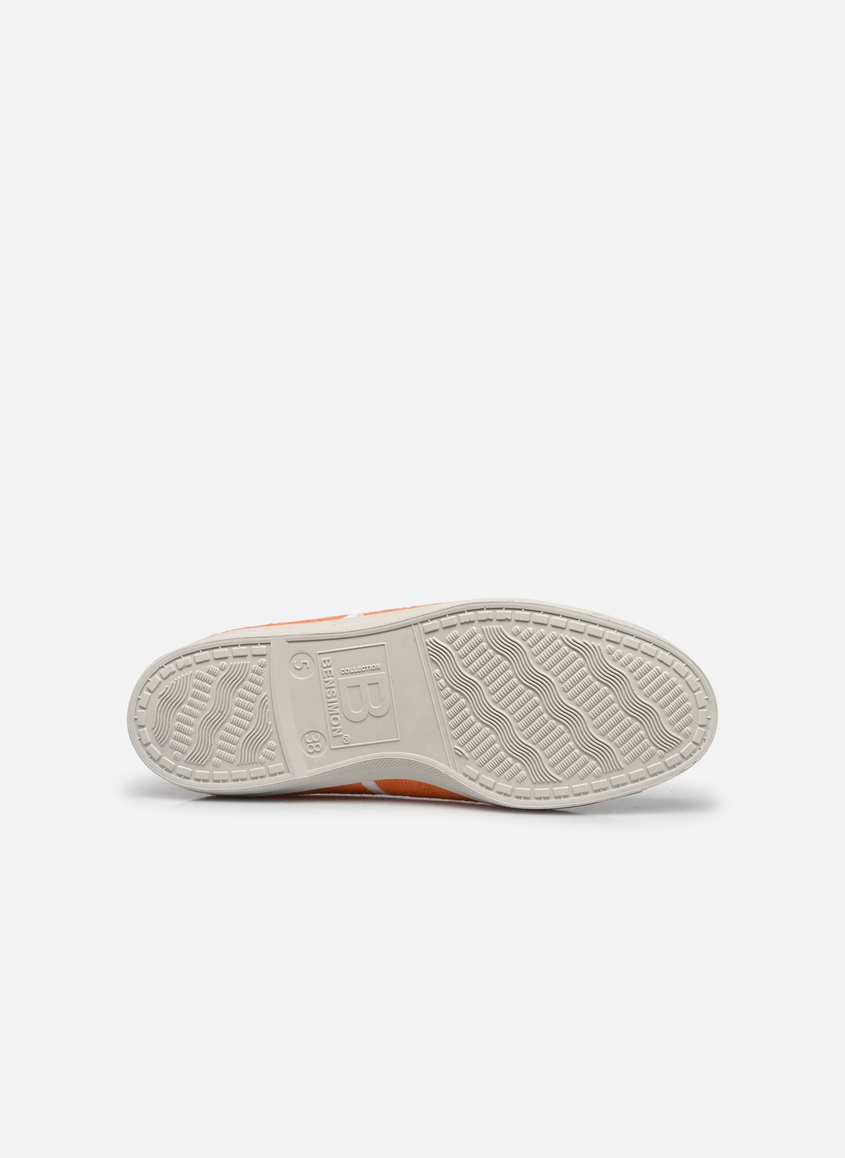 Baskets toile LACETS SPONGE femme orange Bensimon Baskets toile LACETS SPONGE femme orange ABRICOT