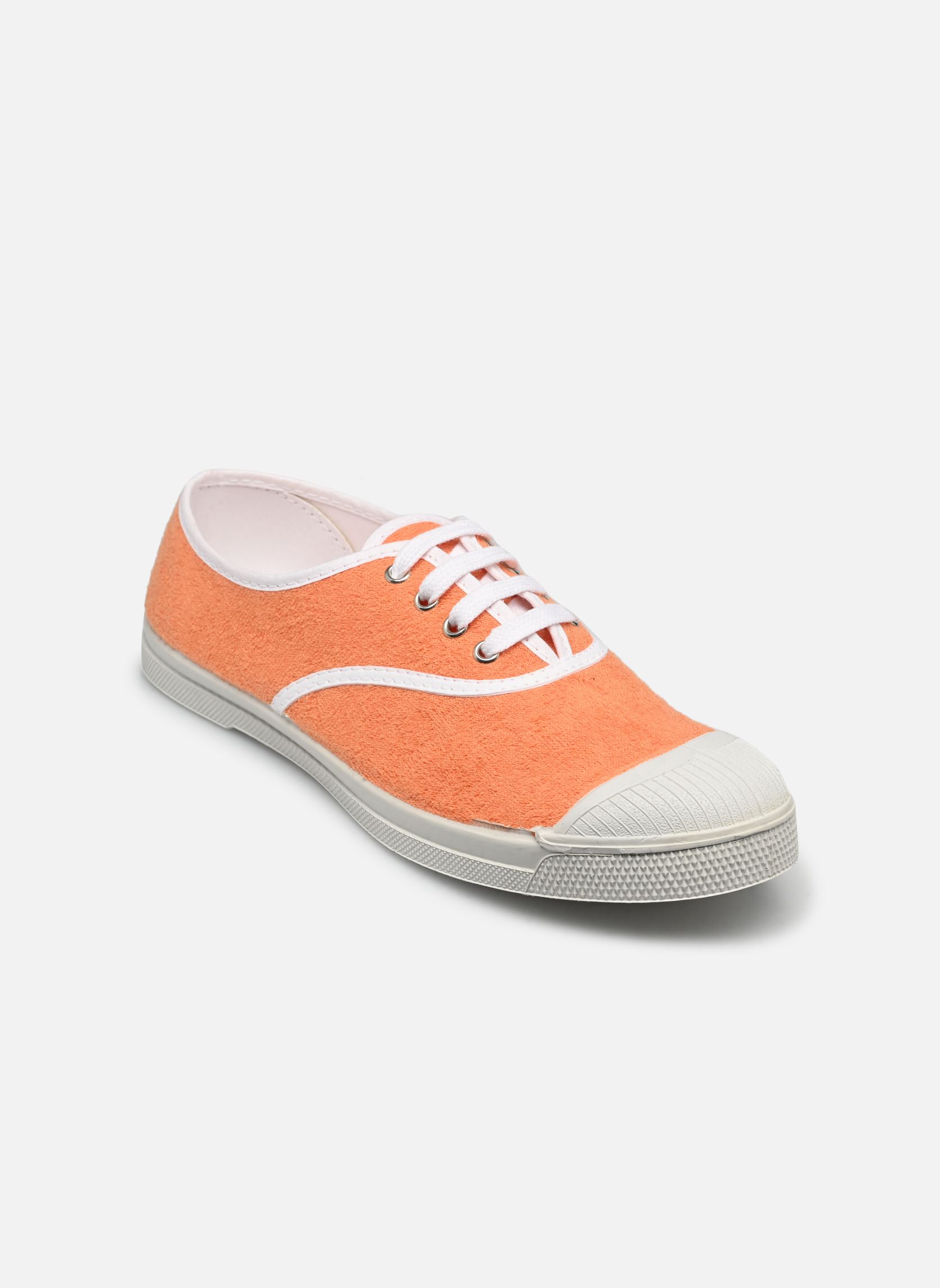 Baskets toile LACETS SPONGE femme orange Bensimon Baskets toile LACETS SPONGE femme orange ABRICOT
