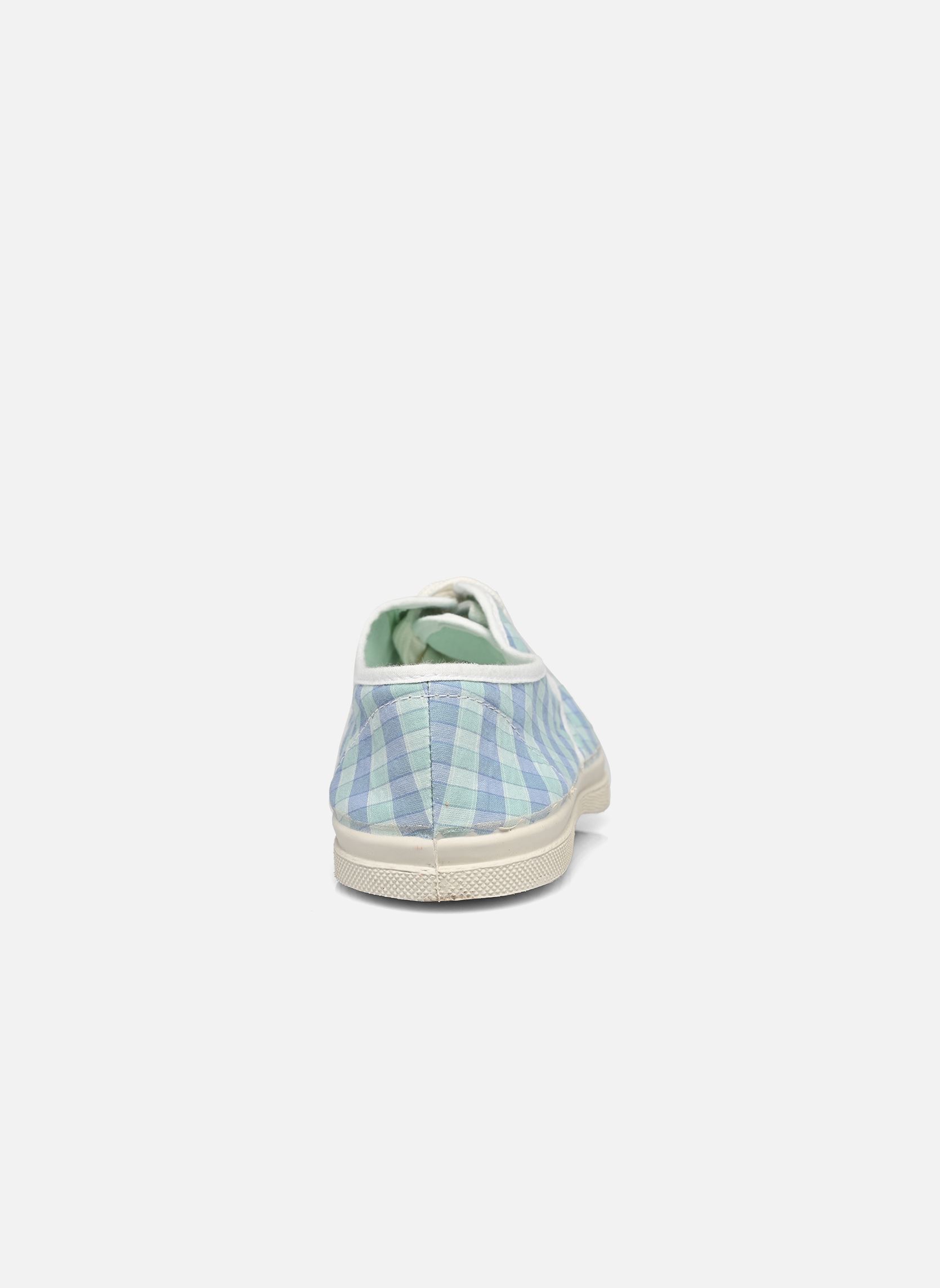 Baskets toile LACETS SUMMER CHECKS femme bleu Bensimon Baskets toile LACETS SUMMER CHECKS femme bleu AQUA