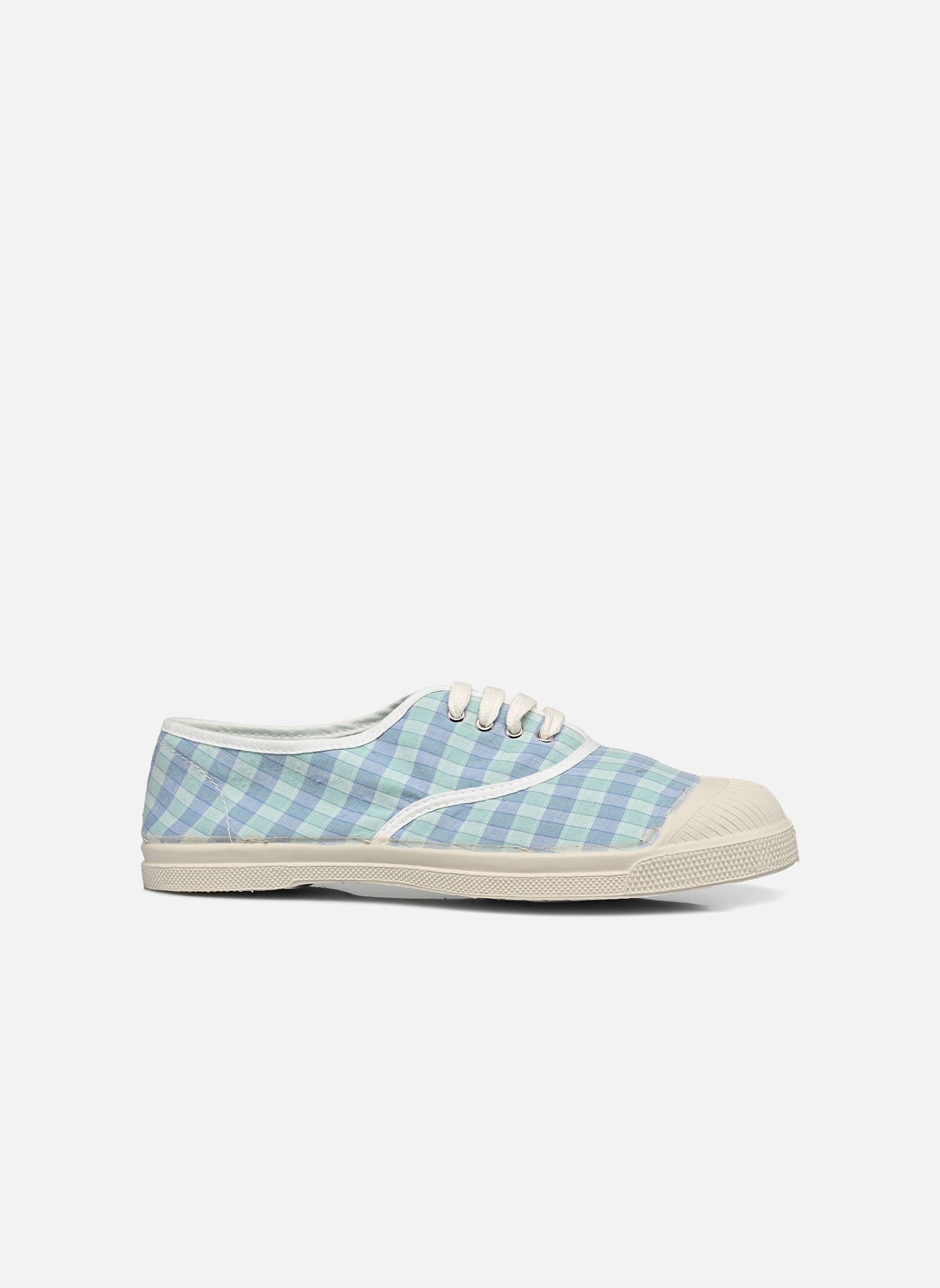 Baskets toile LACETS SUMMER CHECKS femme bleu Bensimon Baskets toile LACETS SUMMER CHECKS femme bleu AQUA