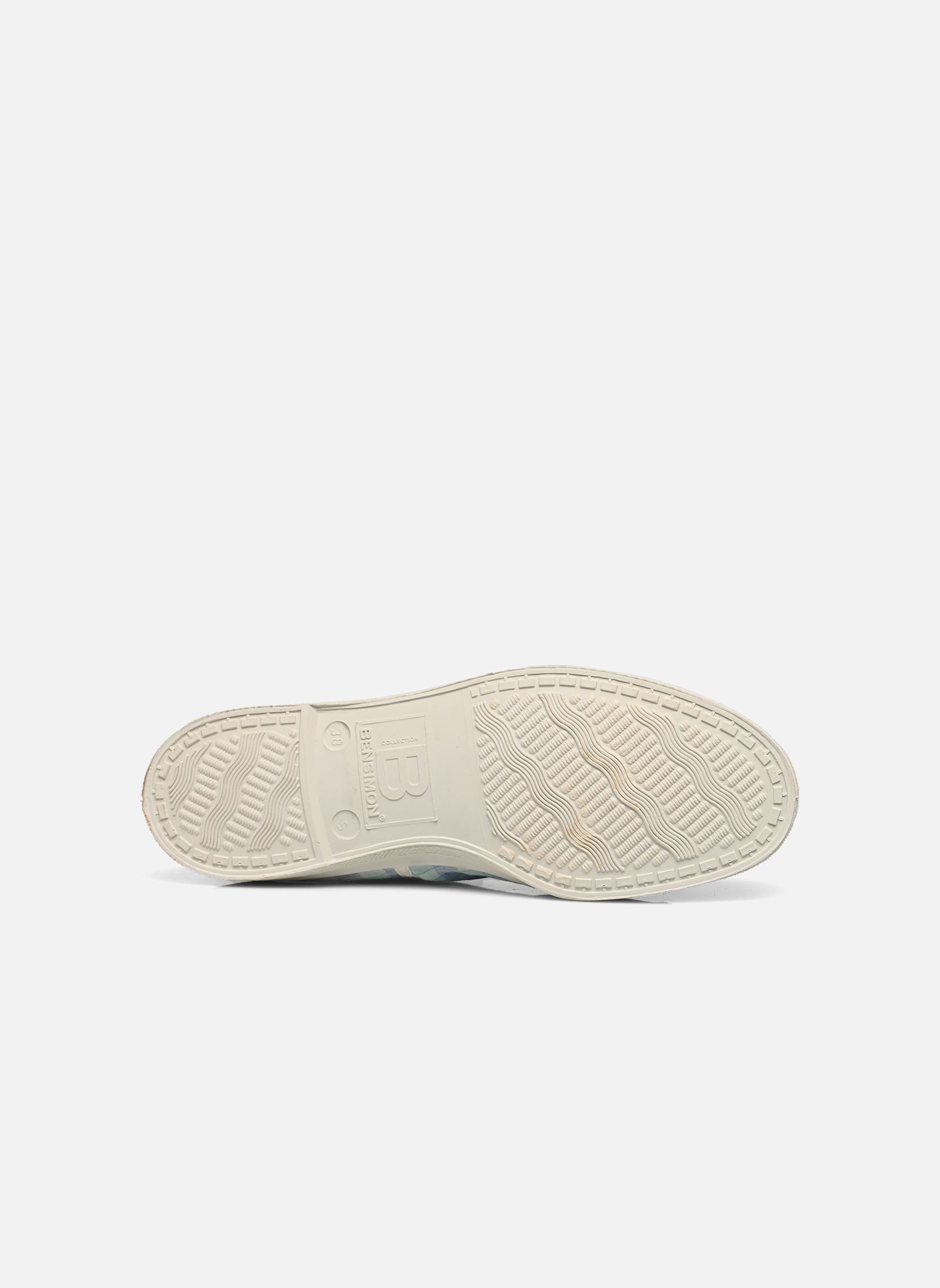 Baskets toile LACETS SUMMER CHECKS femme bleu Bensimon Baskets toile LACETS SUMMER CHECKS femme bleu AQUA