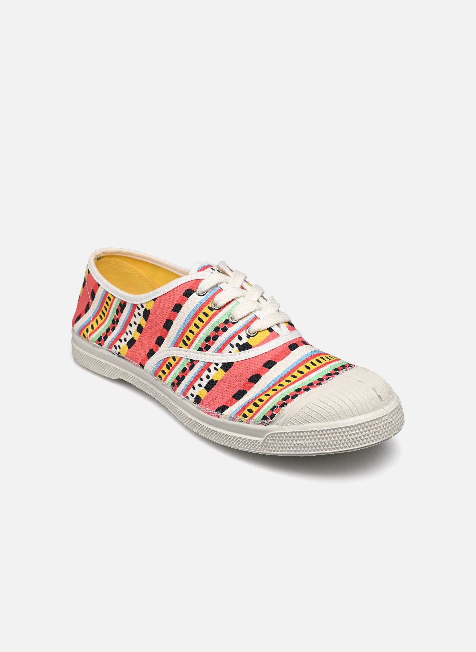 Baskets toile LACETS LUCAS DU TERTRE femme multicolore Bensimon Baskets toile LACETS LUCAS DU TERTRE femme multicolore IMP LUCAS DU TERTRE