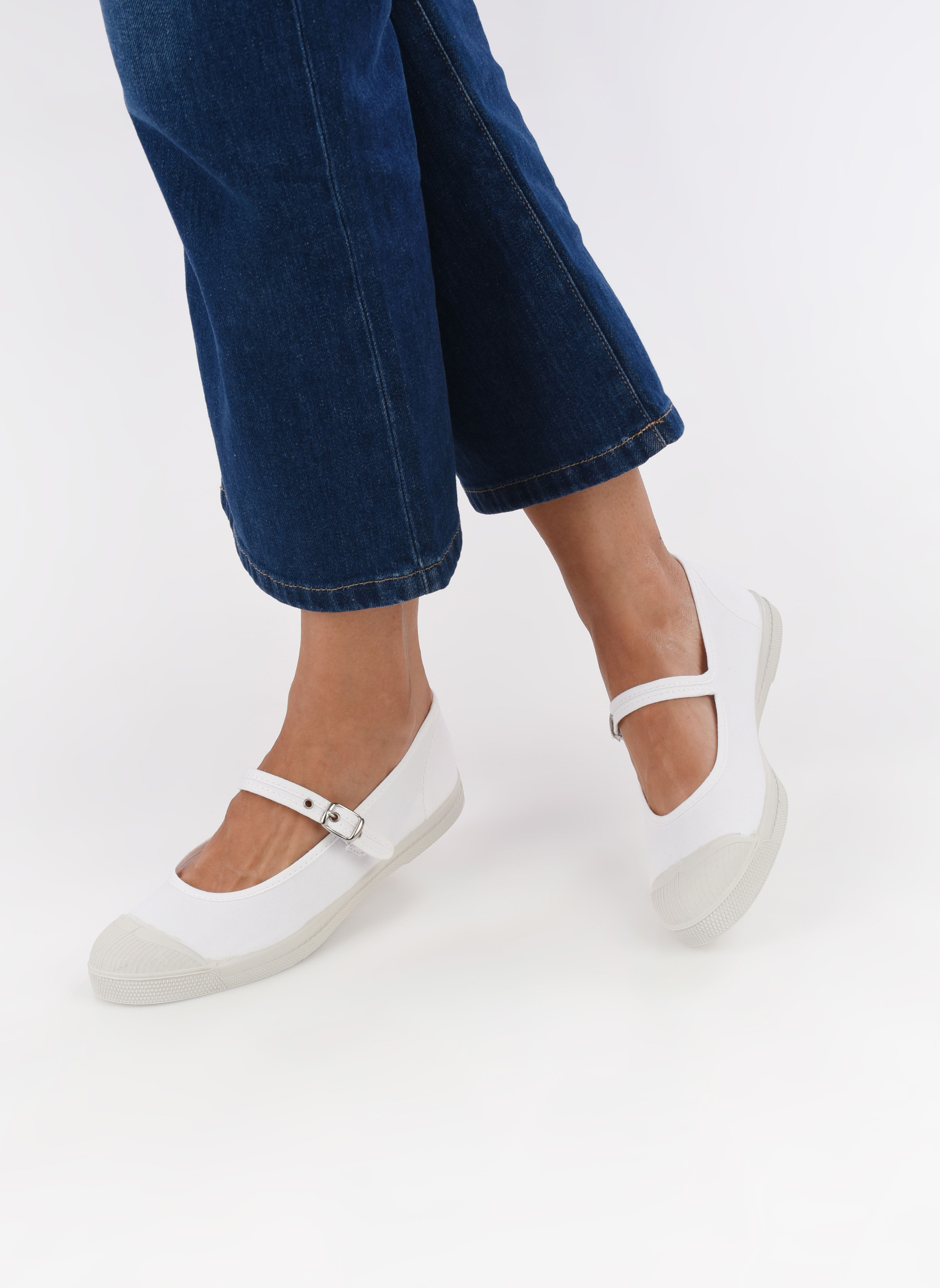 Ballerines classiques TENNIS BABIES femme blanc Bensimon Ballerines classiques TENNIS BABIES femme blanc BLANC
