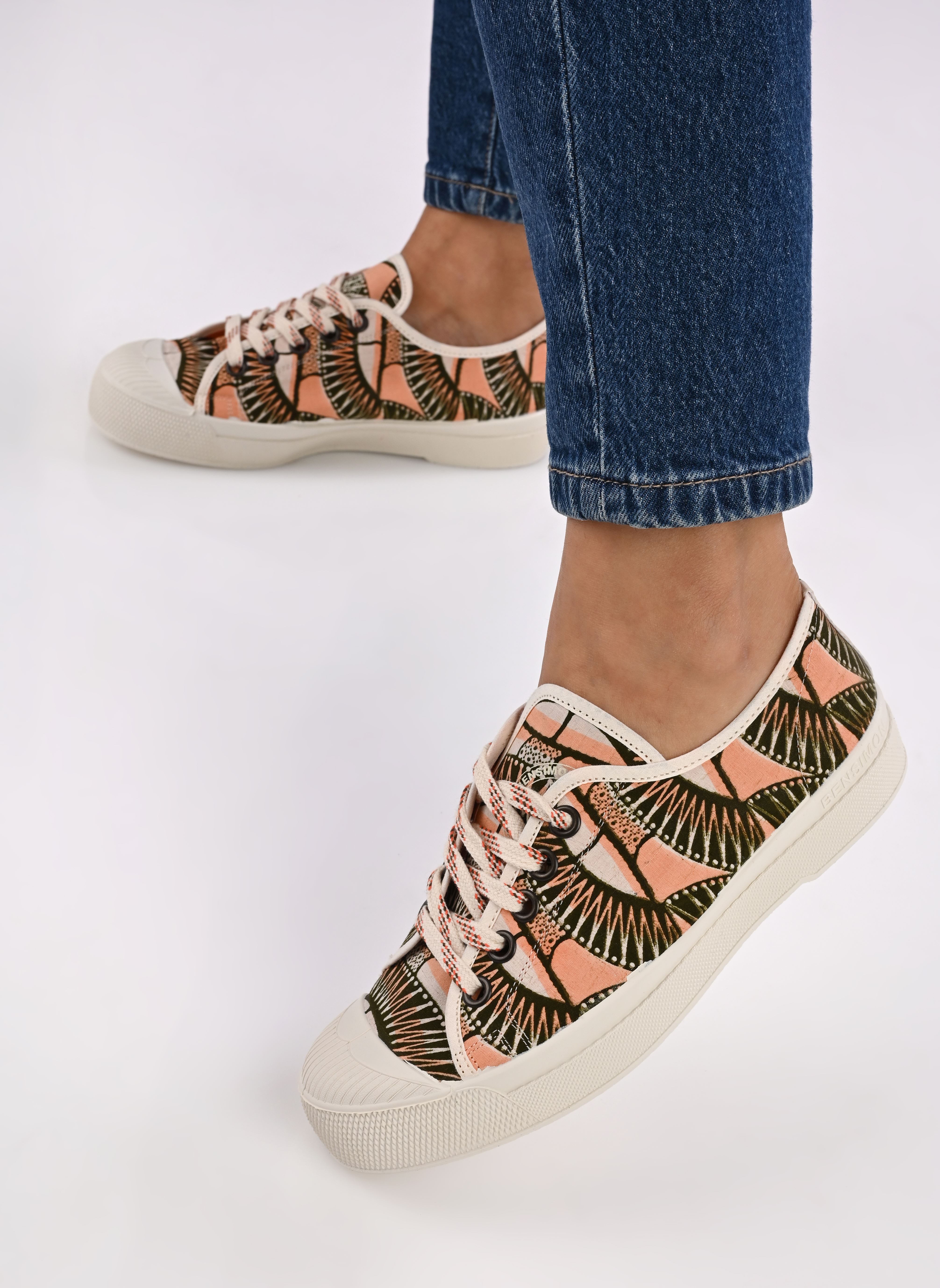 Baskets toile ROMY PANAFRICA femme multicolore Bensimon Baskets toile ROMY PANAFRICA femme multicolore IMP PANAFRICA