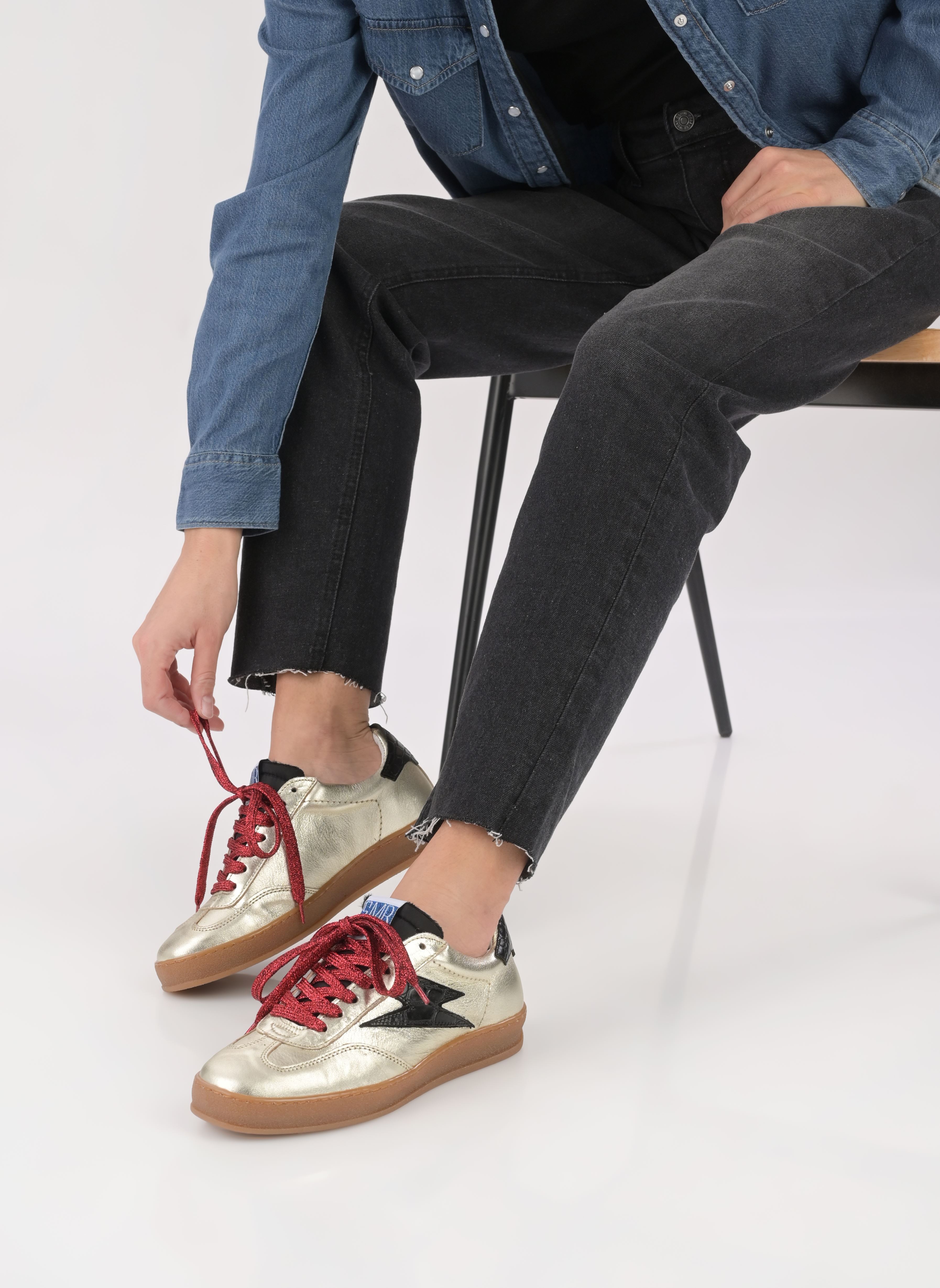 Sneakers Risy donna oro e bronzo Semerdjian Sneakers Risy donna oro e bronzo 11178