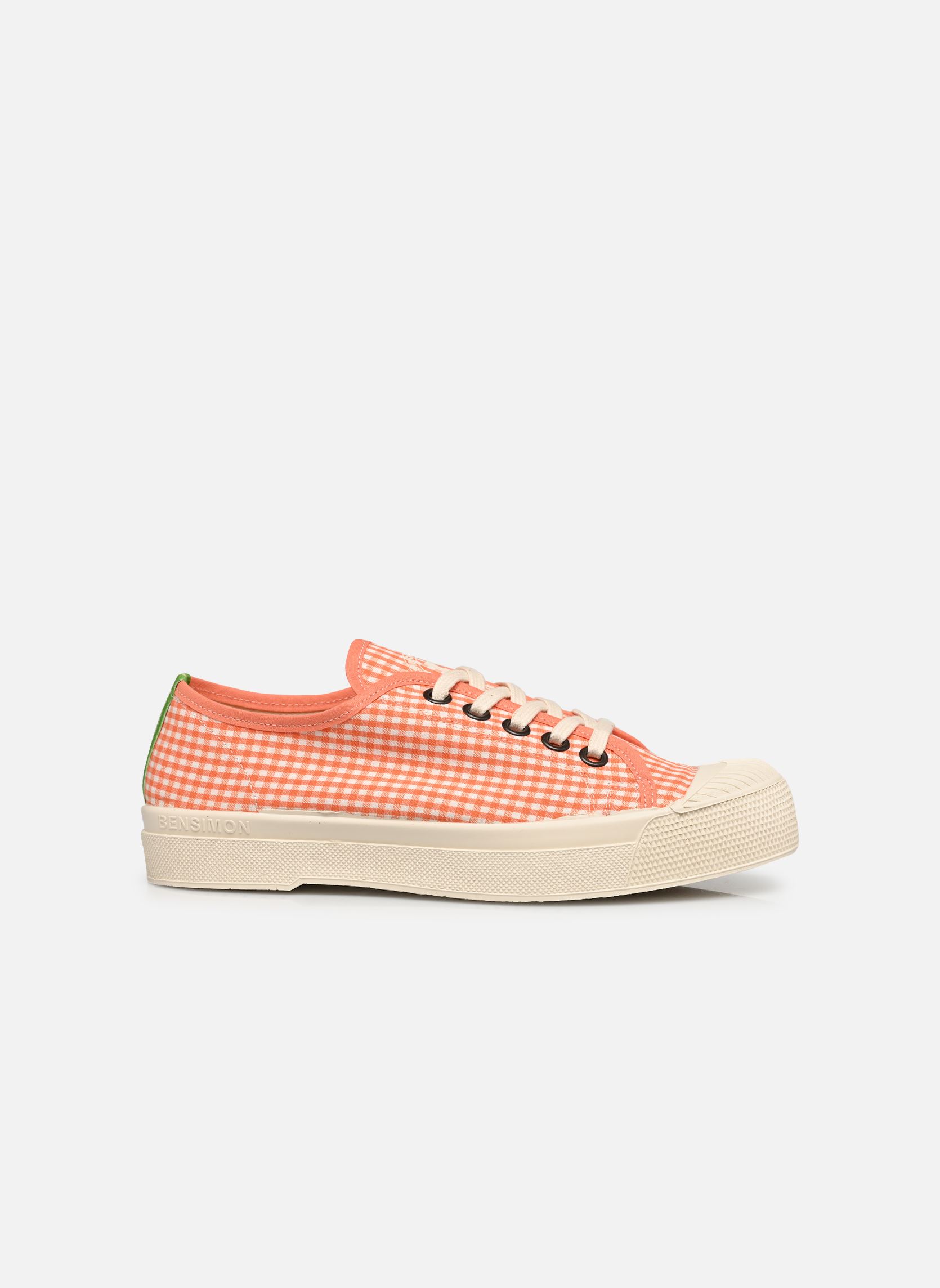 Leinen-Sneaker ROMY VICHY damen orange Bensimon Leinen-Sneaker ROMY VICHY damen orange ORANGE