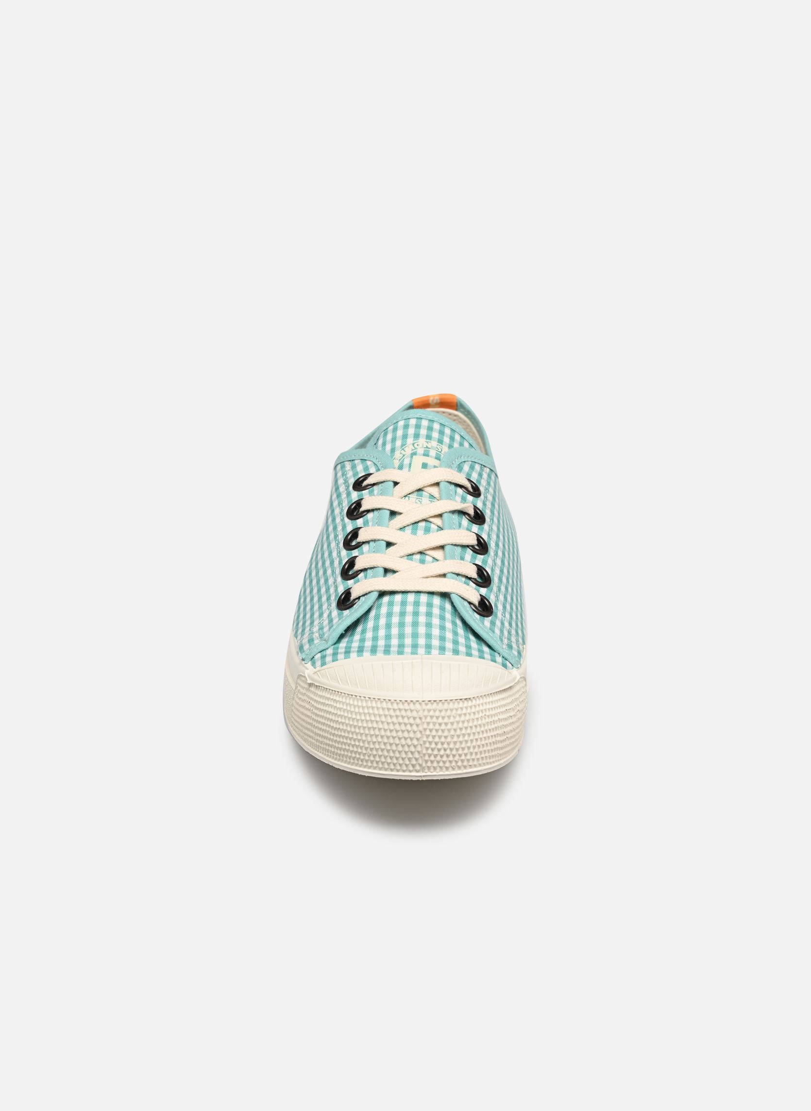 Leinen-Sneaker ROMY VICHY damen blau Bensimon Leinen-Sneaker ROMY VICHY damen blau AQUAMARINE