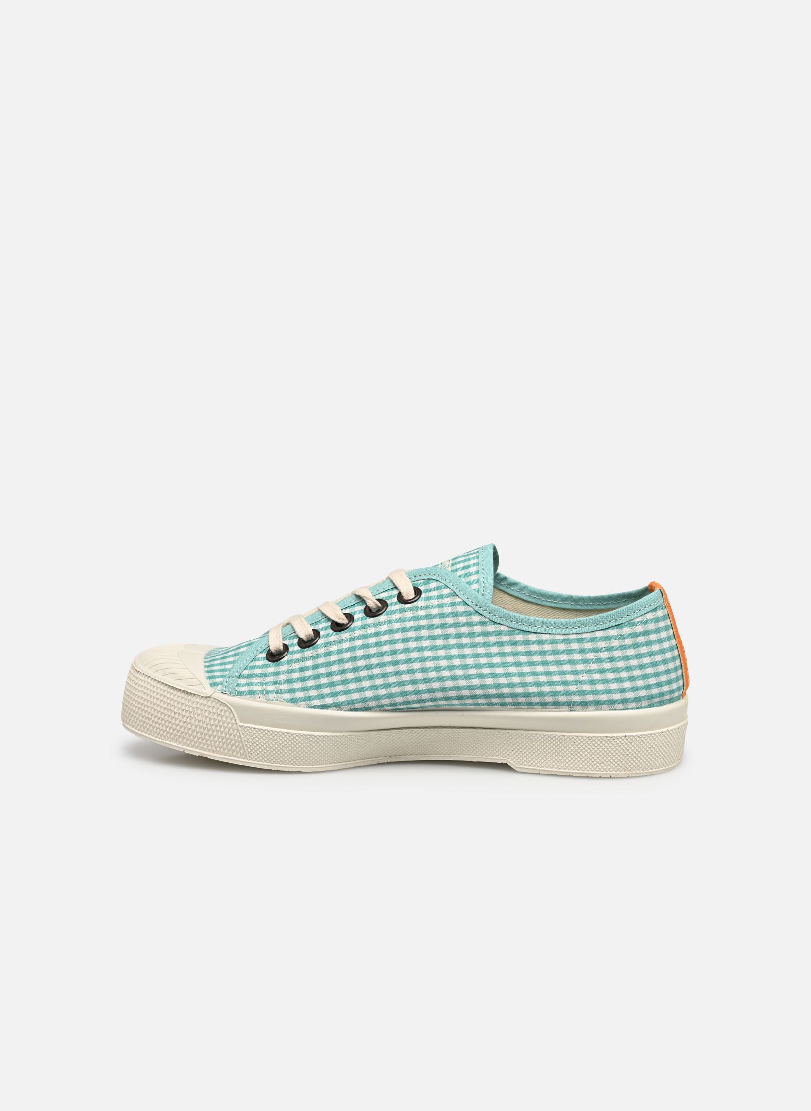 Leinen-Sneaker ROMY VICHY damen blau Bensimon Leinen-Sneaker ROMY VICHY damen blau AQUAMARINE