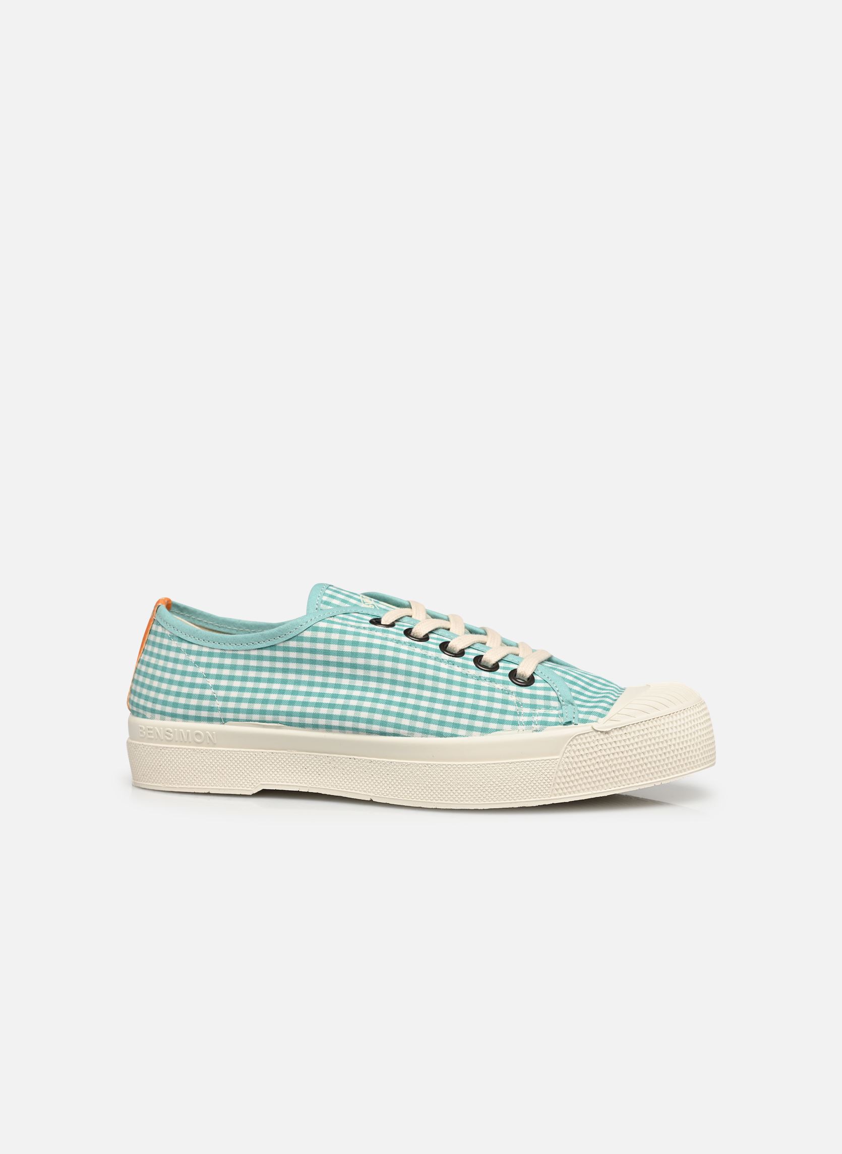 Leinen-Sneaker ROMY VICHY damen blau Bensimon Leinen-Sneaker ROMY VICHY damen blau AQUAMARINE