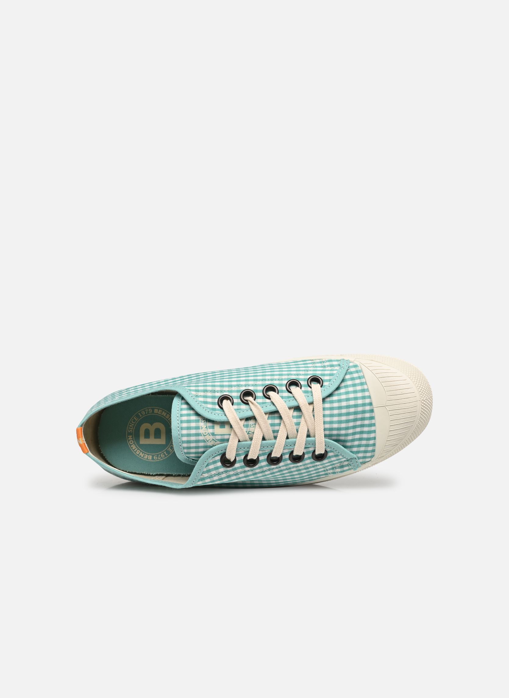 Leinen-Sneaker ROMY VICHY damen blau Bensimon Leinen-Sneaker ROMY VICHY damen blau AQUAMARINE