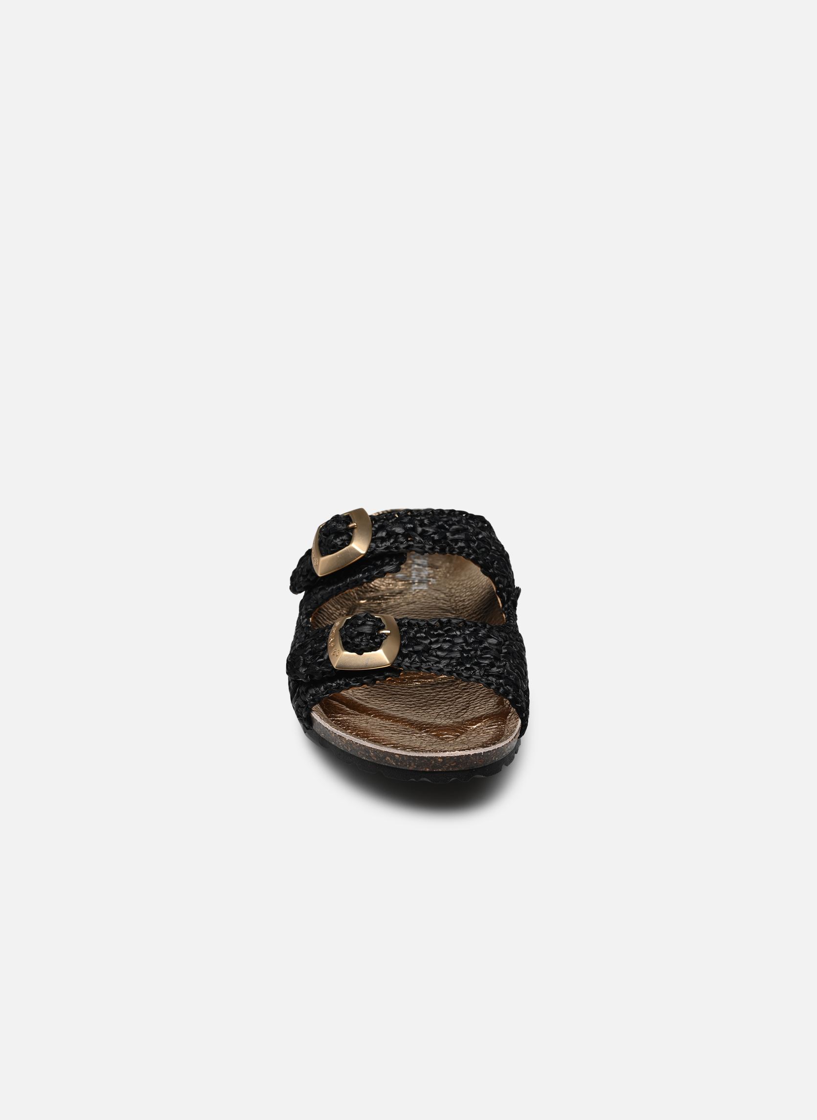 Pantoletten und Clogs Agra damen schwarz Semerdjian Pantoletten und Clogs Agra damen schwarz RAFFIA NERO