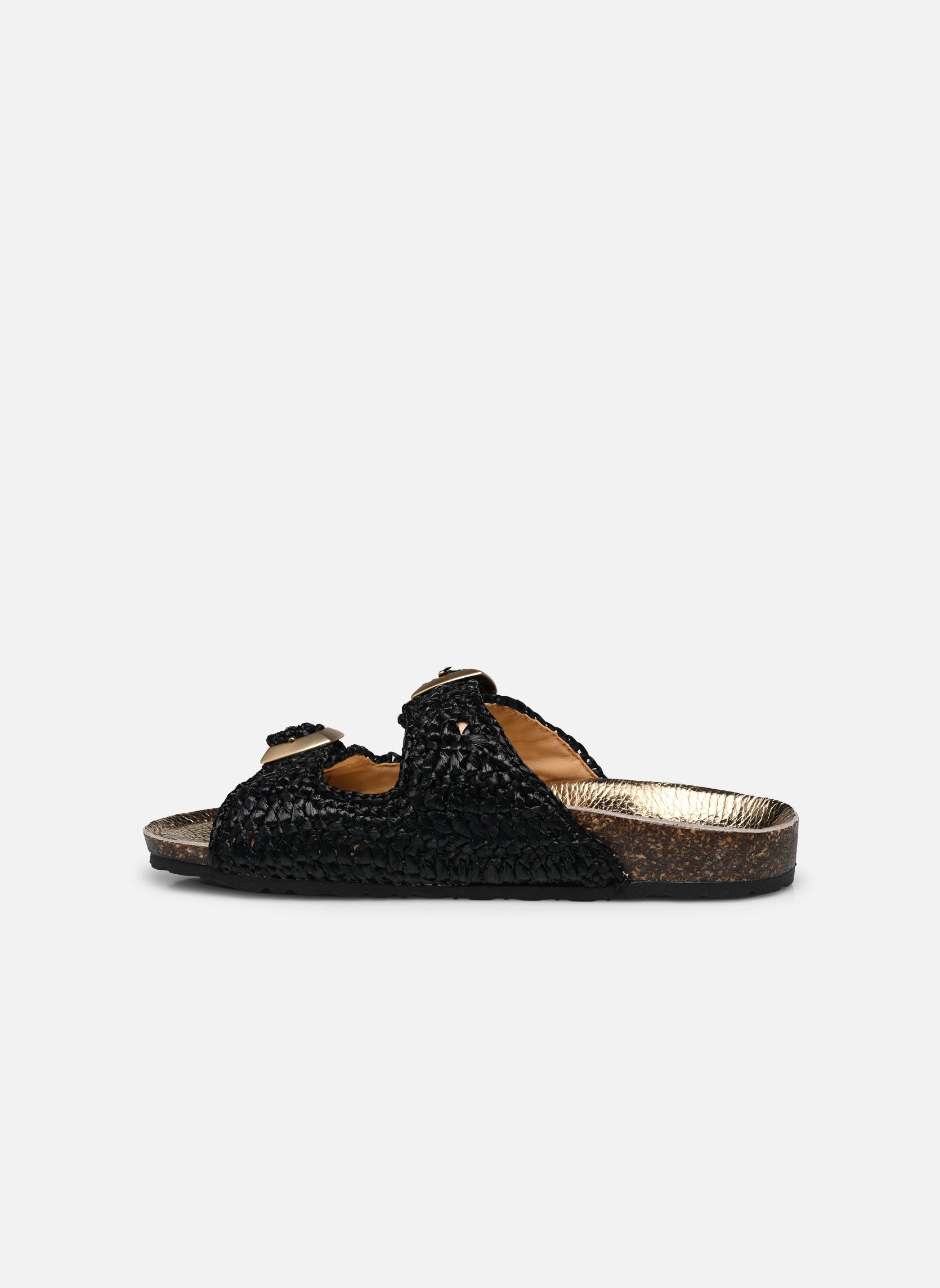 Pantoletten und Clogs Agra damen schwarz Semerdjian Pantoletten und Clogs Agra damen schwarz RAFFIA NERO