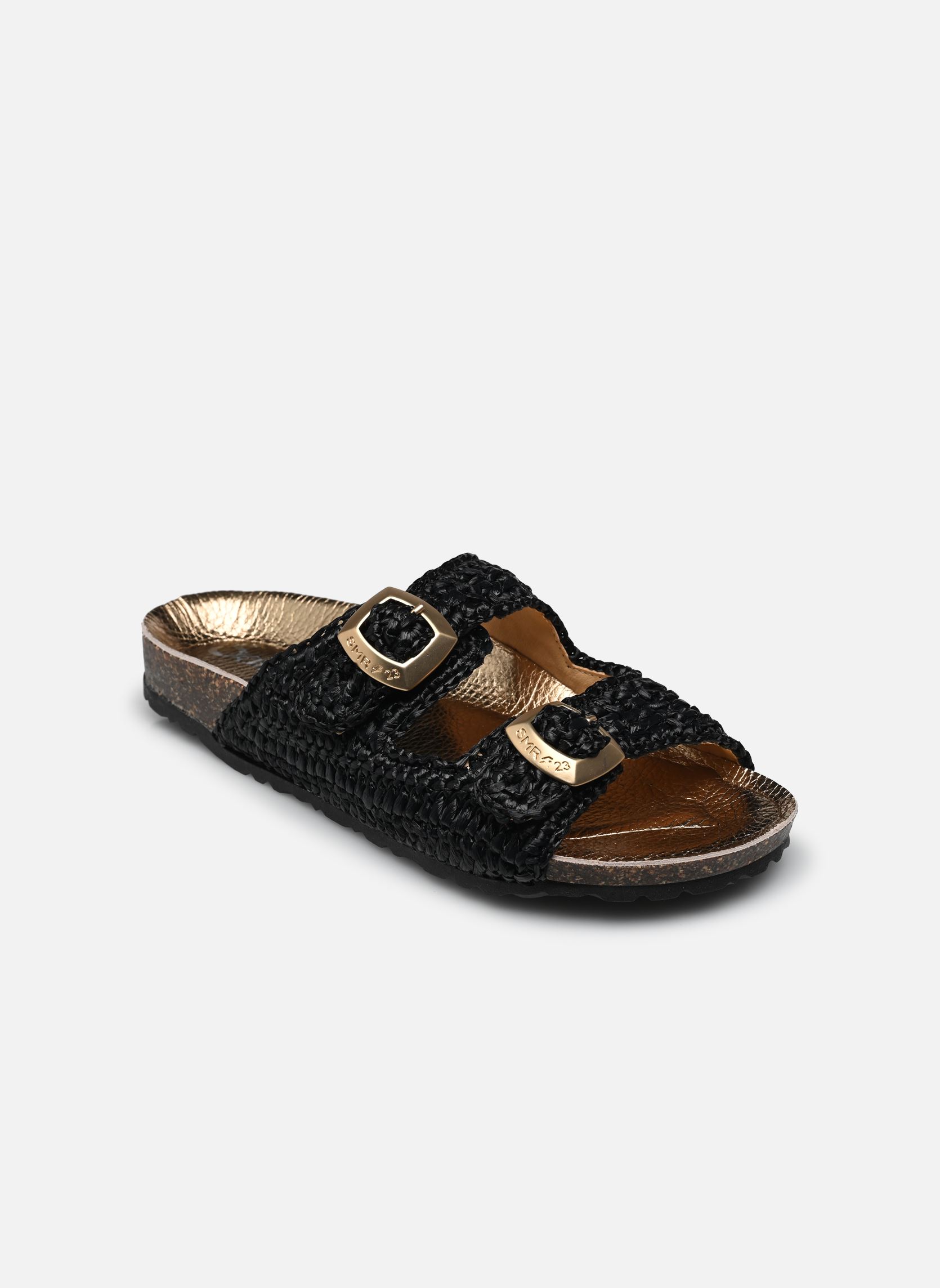 Pantoletten und Clogs Agra damen schwarz Semerdjian Pantoletten und Clogs Agra damen schwarz RAFFIA NERO