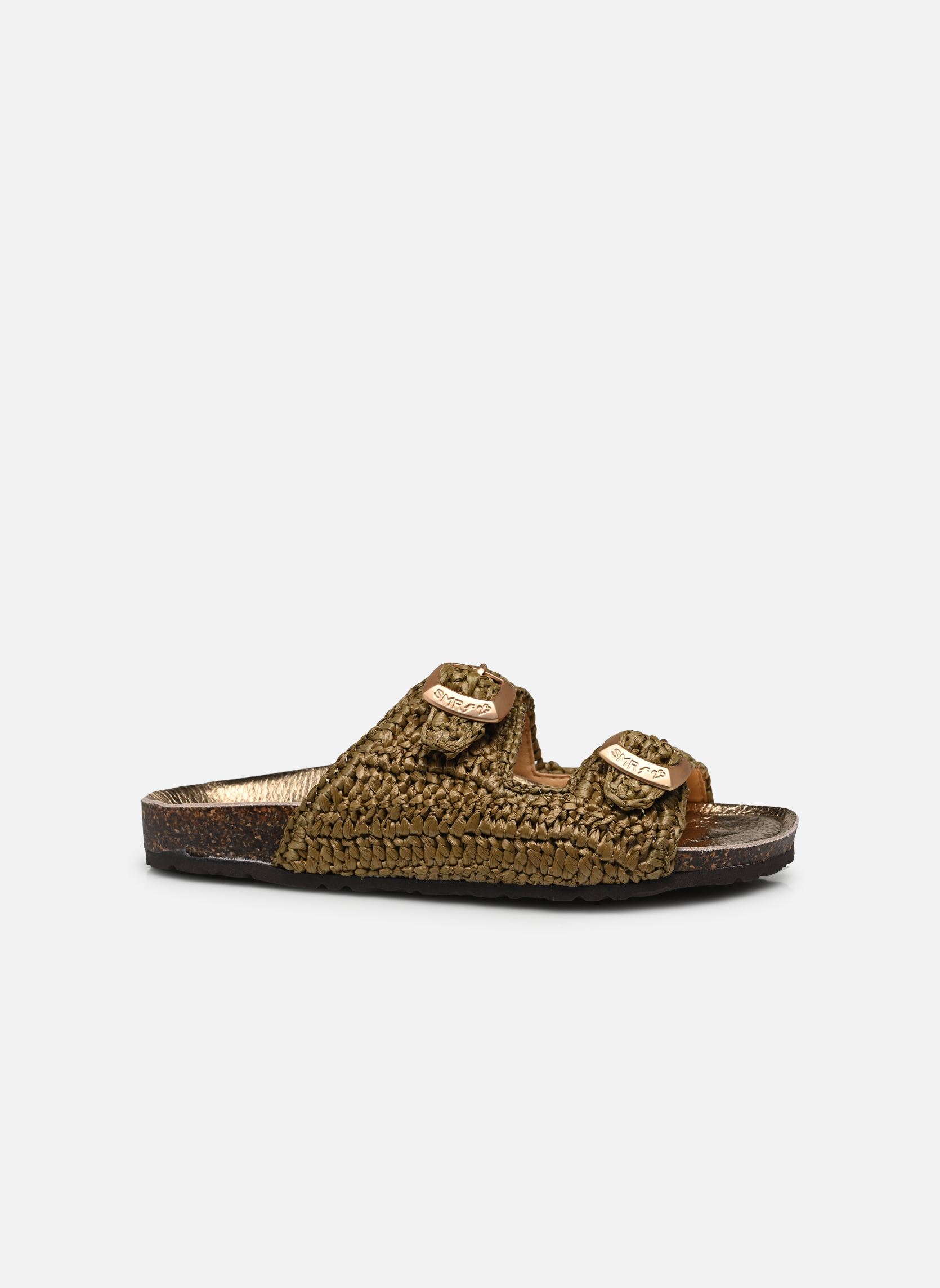 Pantoletten und Clogs Agra damen grün Semerdjian Pantoletten und Clogs Agra damen grün RAFFIA KAKI