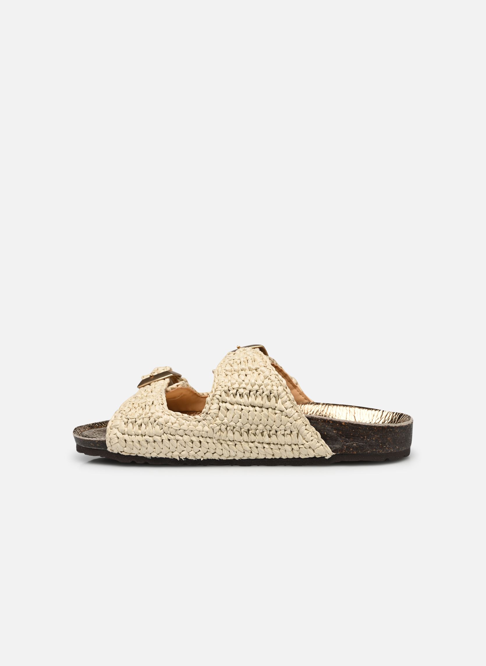 Pantoletten und Clogs Agra damen beige Semerdjian Pantoletten und Clogs Agra damen beige RAFIA PANNA