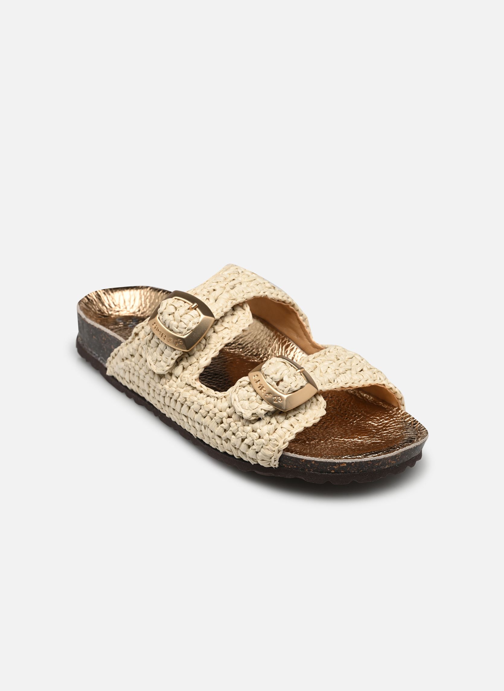 Pantoletten und Clogs Agra damen beige Semerdjian Pantoletten und Clogs Agra damen beige RAFIA PANNA