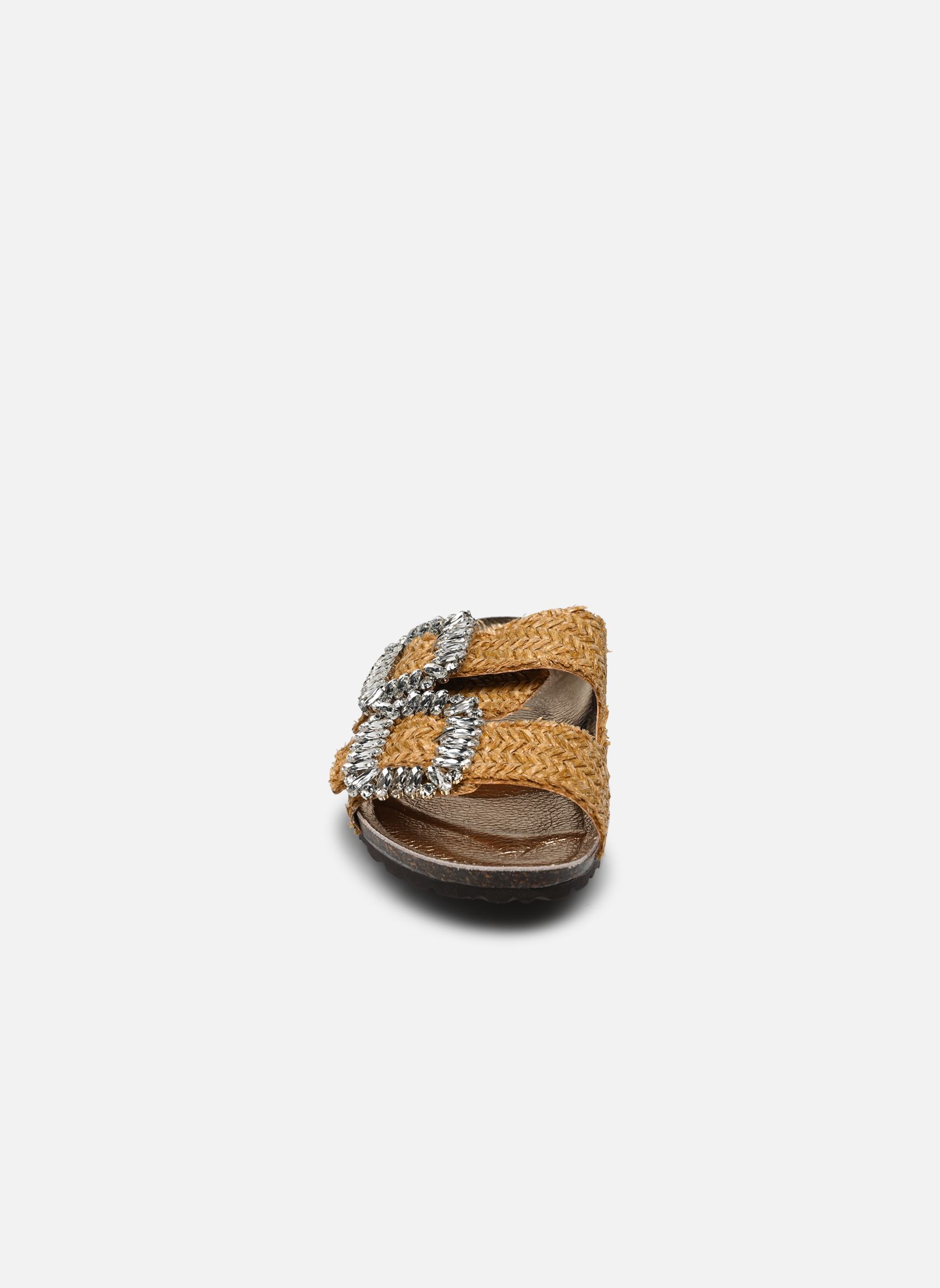Pantoletten und Clogs Atene damen braun Semerdjian Pantoletten und Clogs Atene damen braun RAFFIA CUOIO