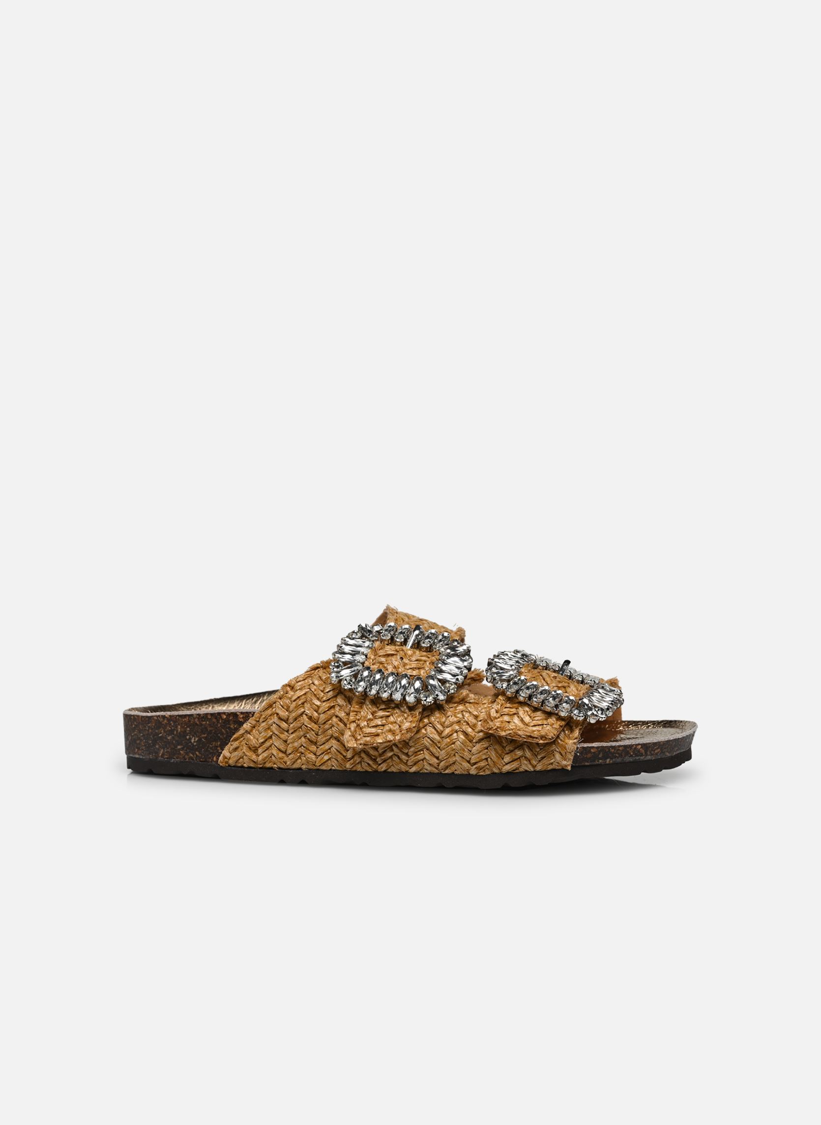 Pantoletten und Clogs Atene damen braun Semerdjian Pantoletten und Clogs Atene damen braun RAFFIA CUOIO