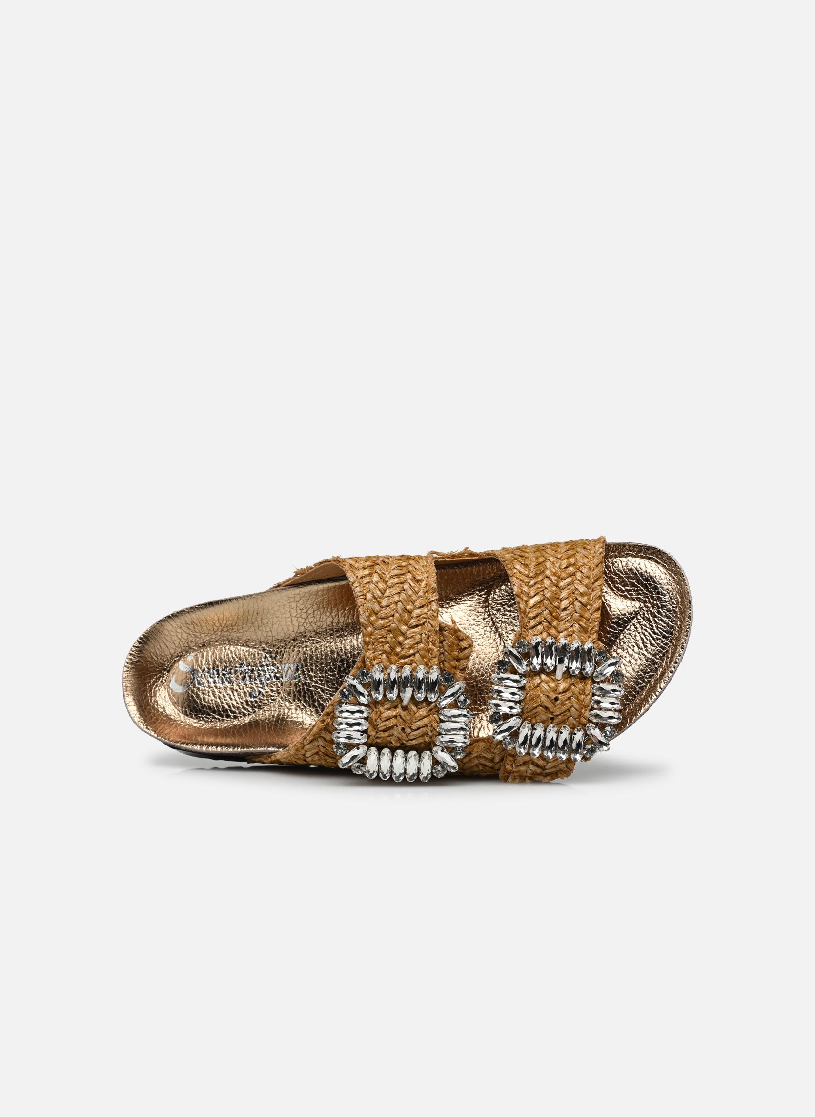 Pantoletten und Clogs Atene damen braun Semerdjian Pantoletten und Clogs Atene damen braun RAFFIA CUOIO