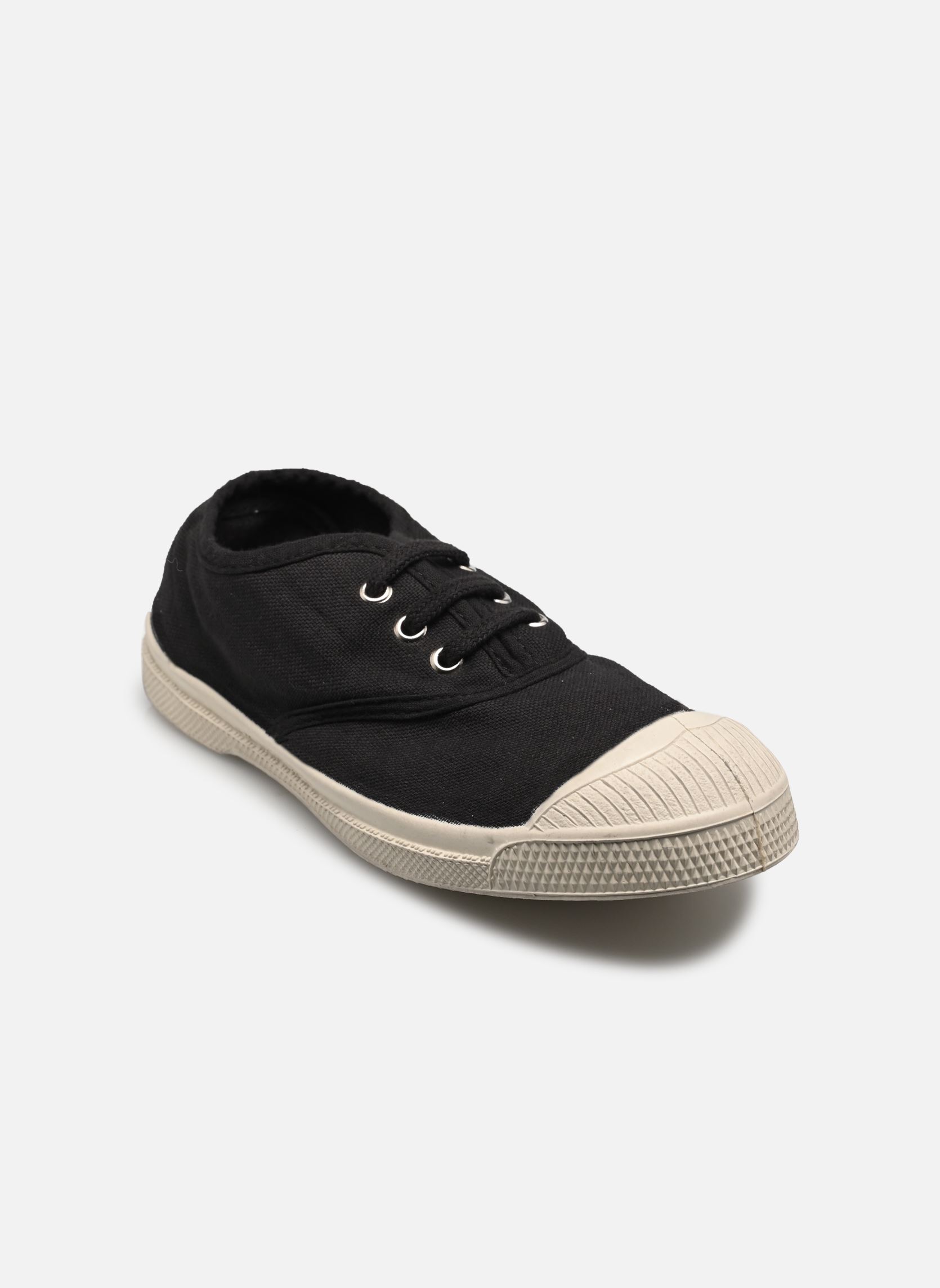 Niedrige Sneaker TENNIS LACET E schwarz Bensimon Niedrige Sneaker TENNIS LACET E schwarz Carbone